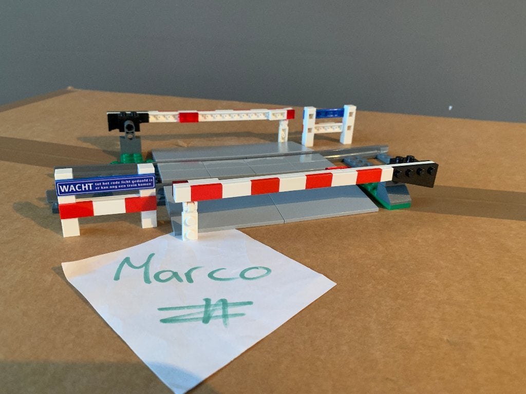 Unieke Spoorweg Overgang Lego City Trein, Overige thema's, Lego, Ophalen of Verzenden, Complete set