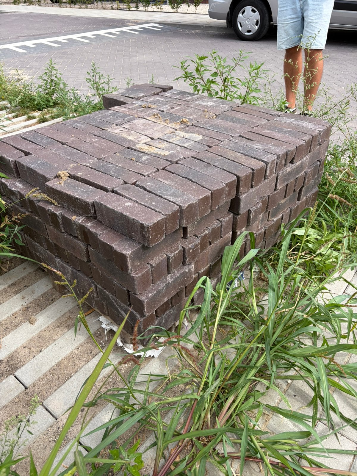Een pallet gebakken klinkers, Tuin en Terras, Ophalen, Nieuw, Klinkers