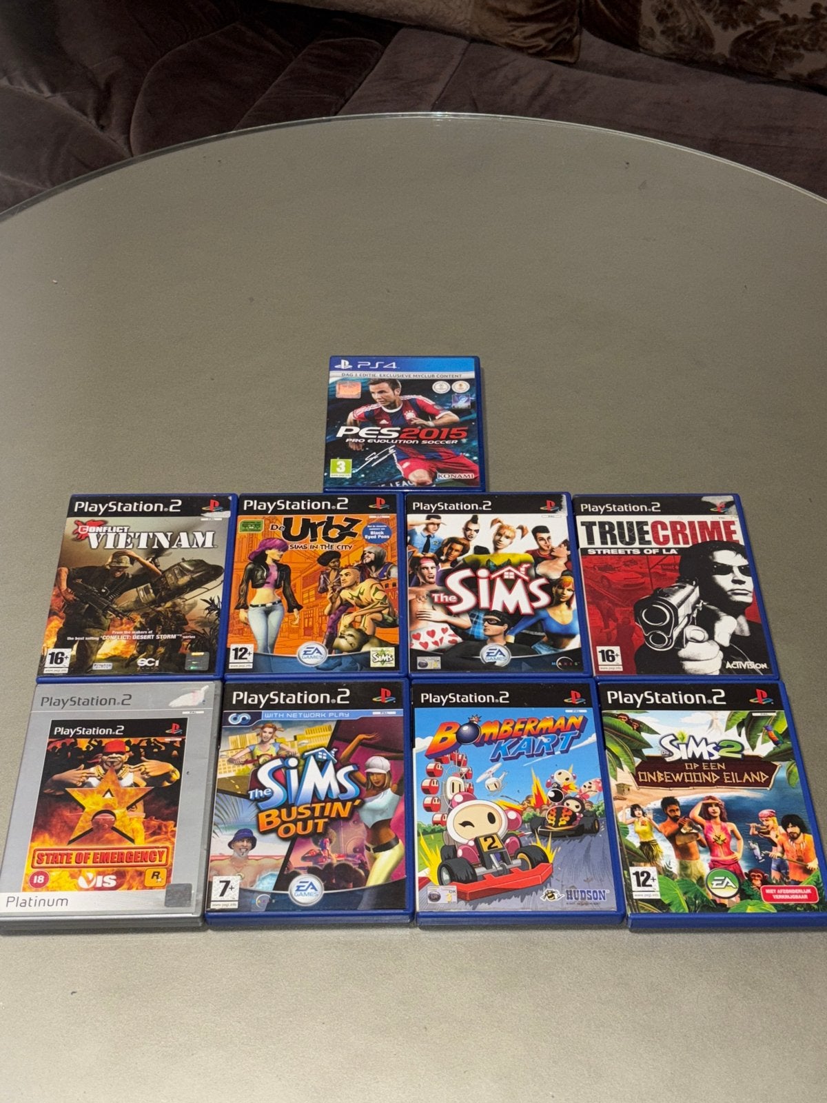 PS2 & PS4 Games Bundel: The Sims, PES 2015, Conflict Vietnam, Gebruikt, 1 speler, Ophalen of Verzenden, Vanaf 3 jaar