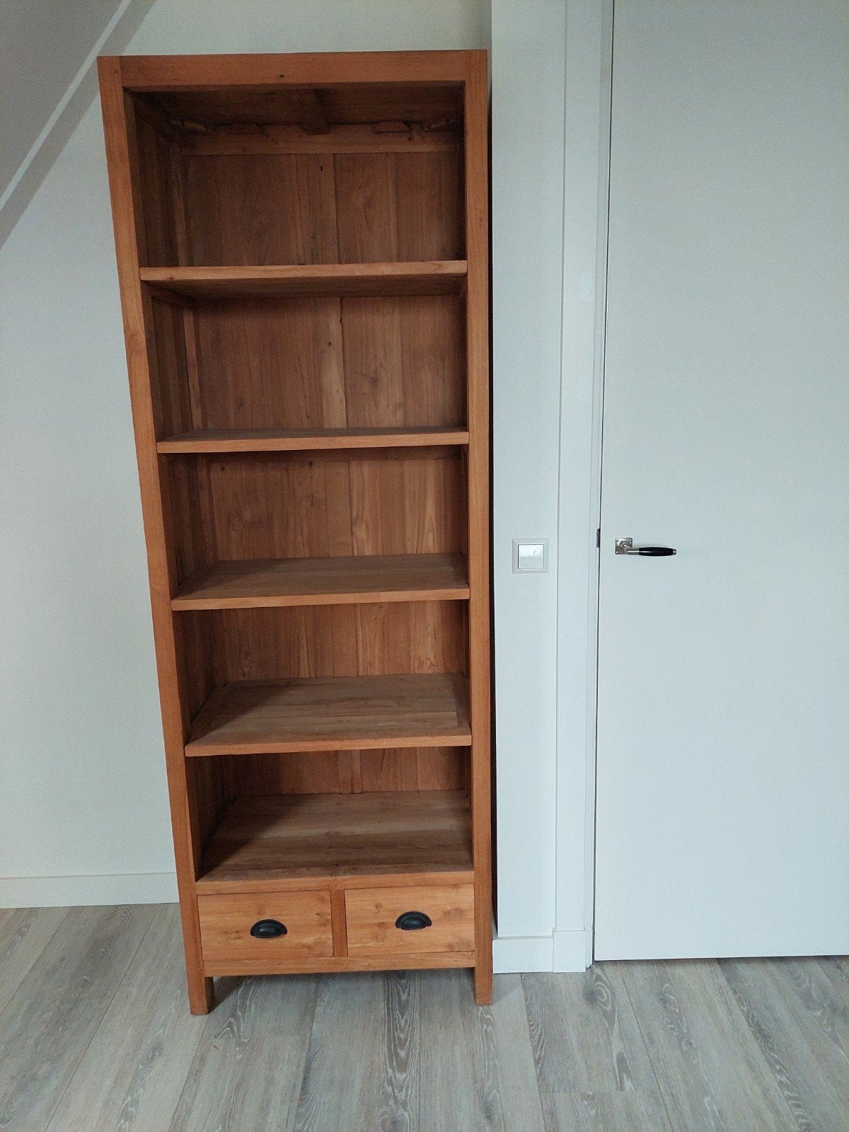 smalle teak houten kast, Ophalen, Gebruikt, 200 cm of meer, Teakhout