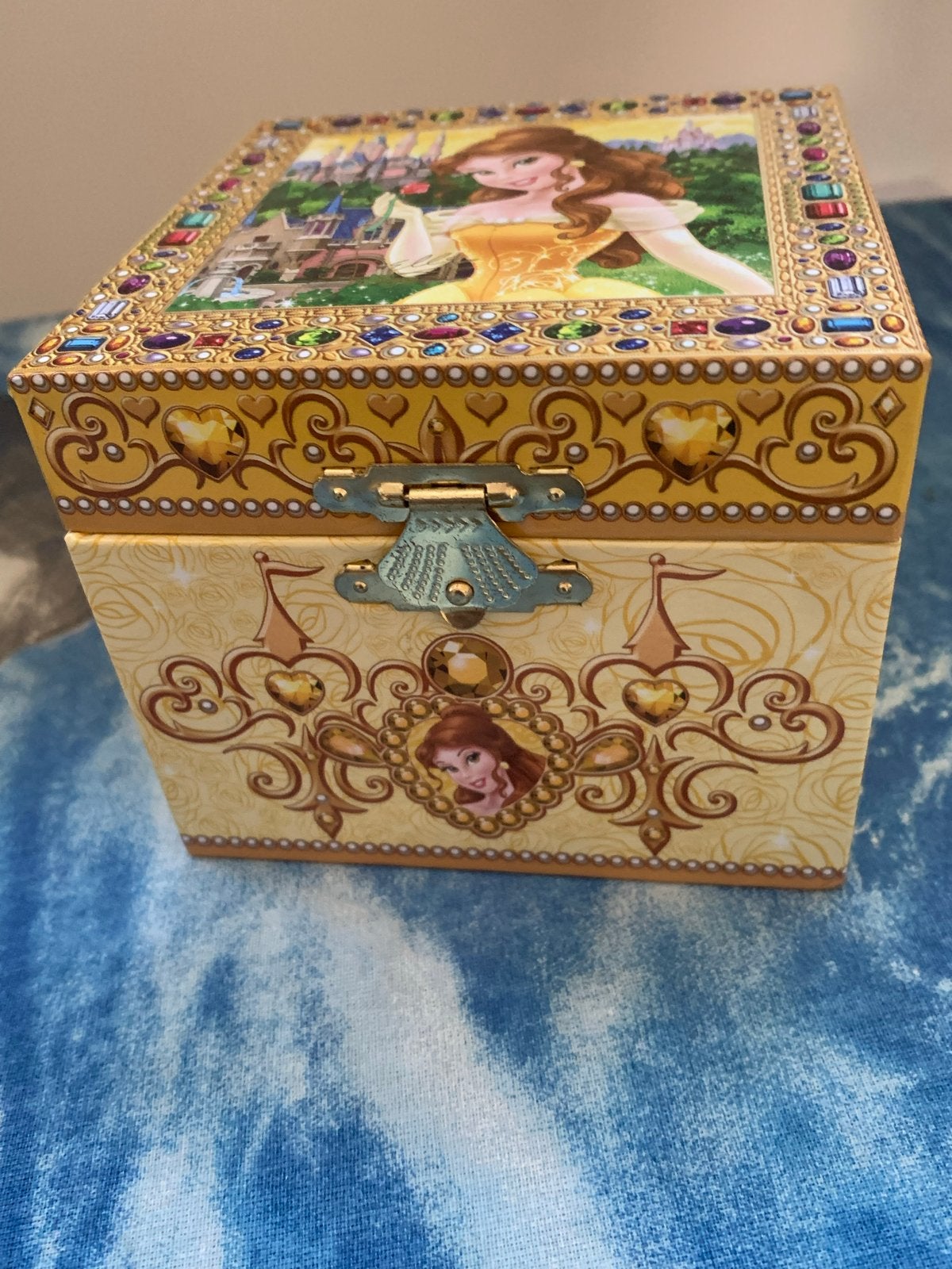 Disney Belle Muziekdoosje met Spiegel en Dansende Pop, Ophalen of Verzenden, Gebruikt, Meisje