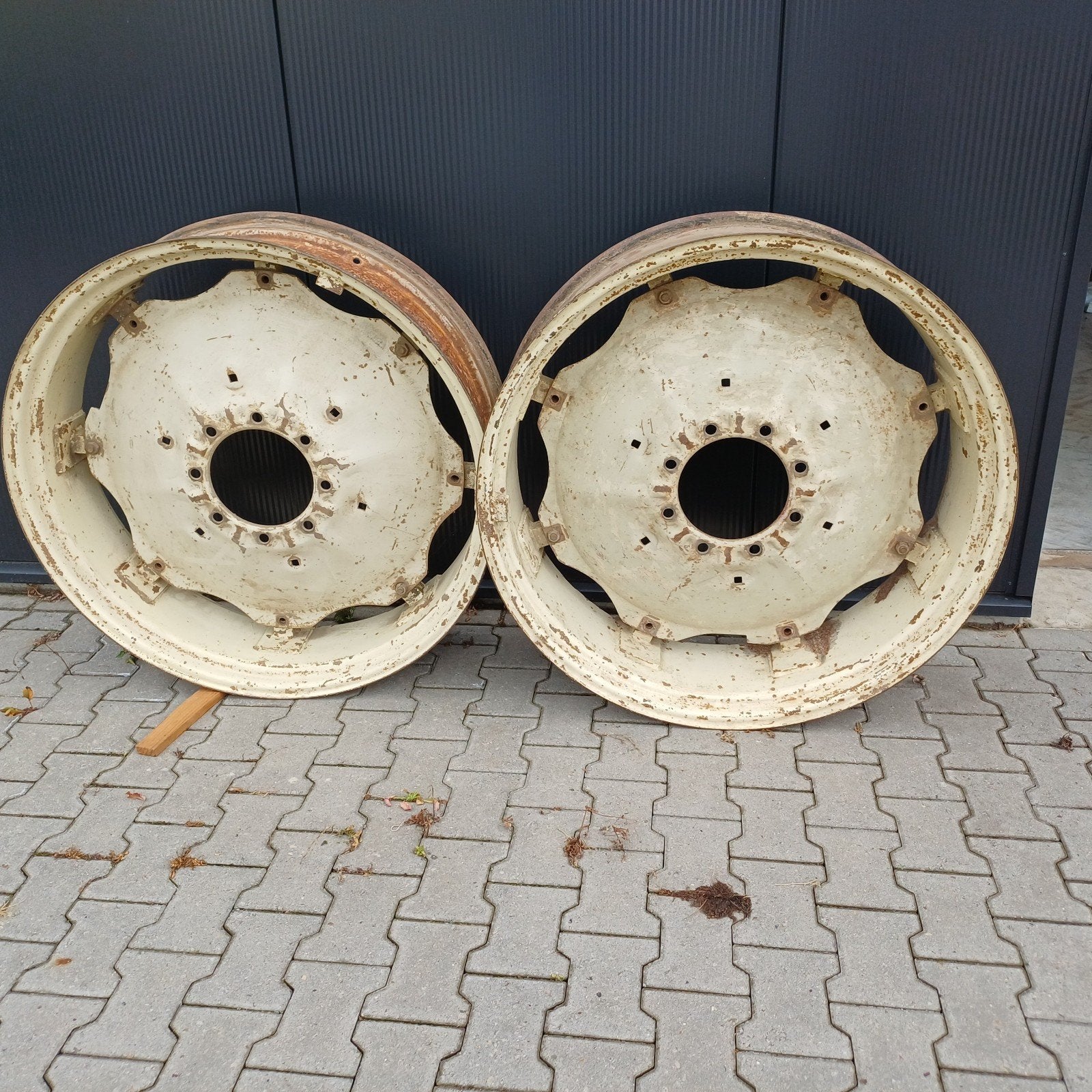 Set van 2 tractorvelgen, gebruikt 38 inch,international,case, Zakelijke goederen, Agrarisch | Onderdelen | Banden, Velgen en Assen