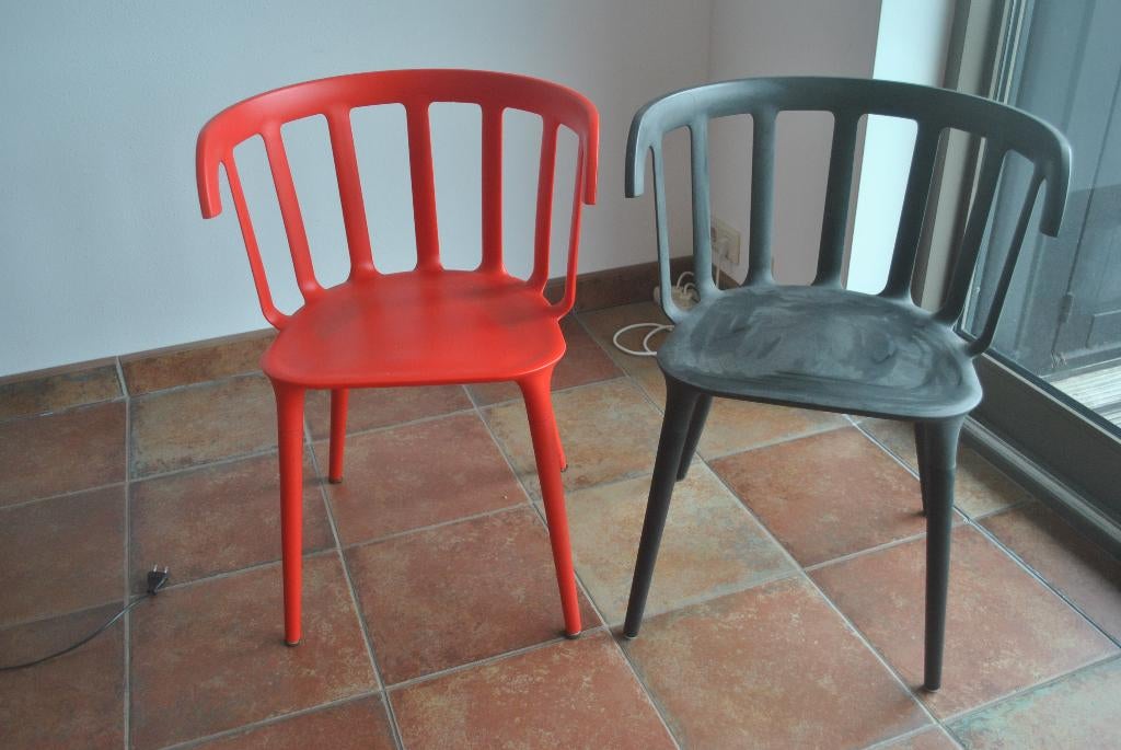 Stoelen, tuinstoelen, 2 stuks, kunststof, IKEA, Ophalen, Kunststof, Gebruikt, Twee