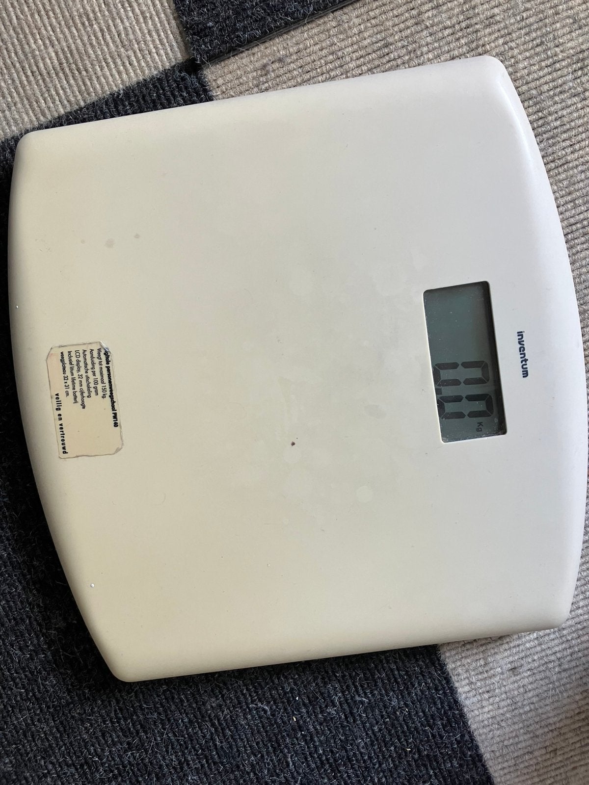 Weegschaal Inventum gebruikt personenweegschaal, Gebruikt, Digitaal, Personenweegschaal, 50 tot 100 kg
