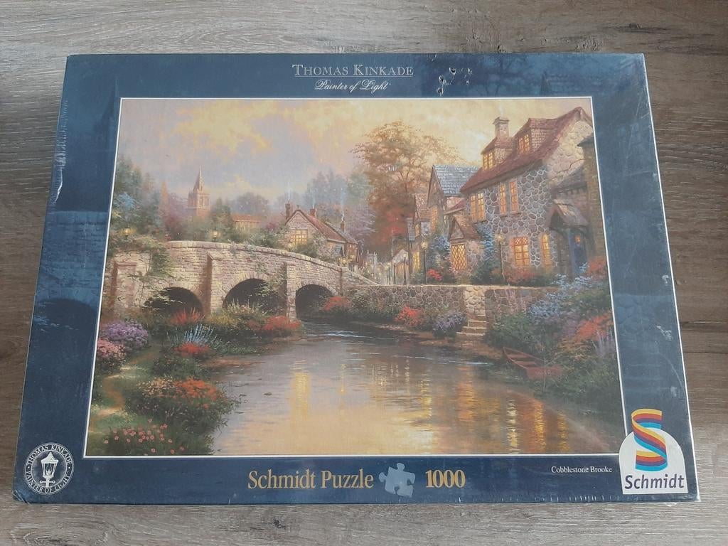 Thomas Kinkade Schmidt Legpuzzel Painter of Light 1000 stu, Ophalen of Verzenden, 500 t/m 1500 stukjes, Nieuw, Legpuzzel