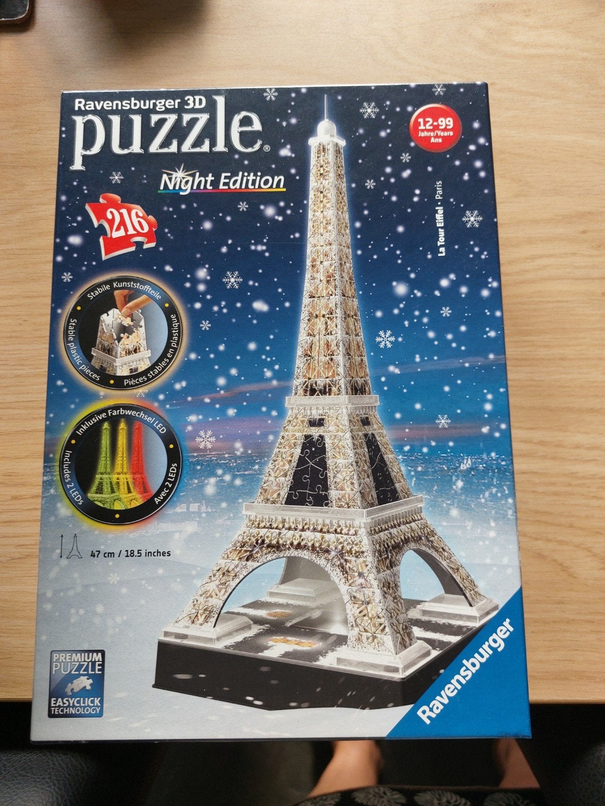 eifeltoren puzzel 3d ravensburger, Hobby en Vrije tijd, Denksport en Puzzels, Ophalen of Verzenden, Minder dan 500 stukjes, Zo goed als nieuw