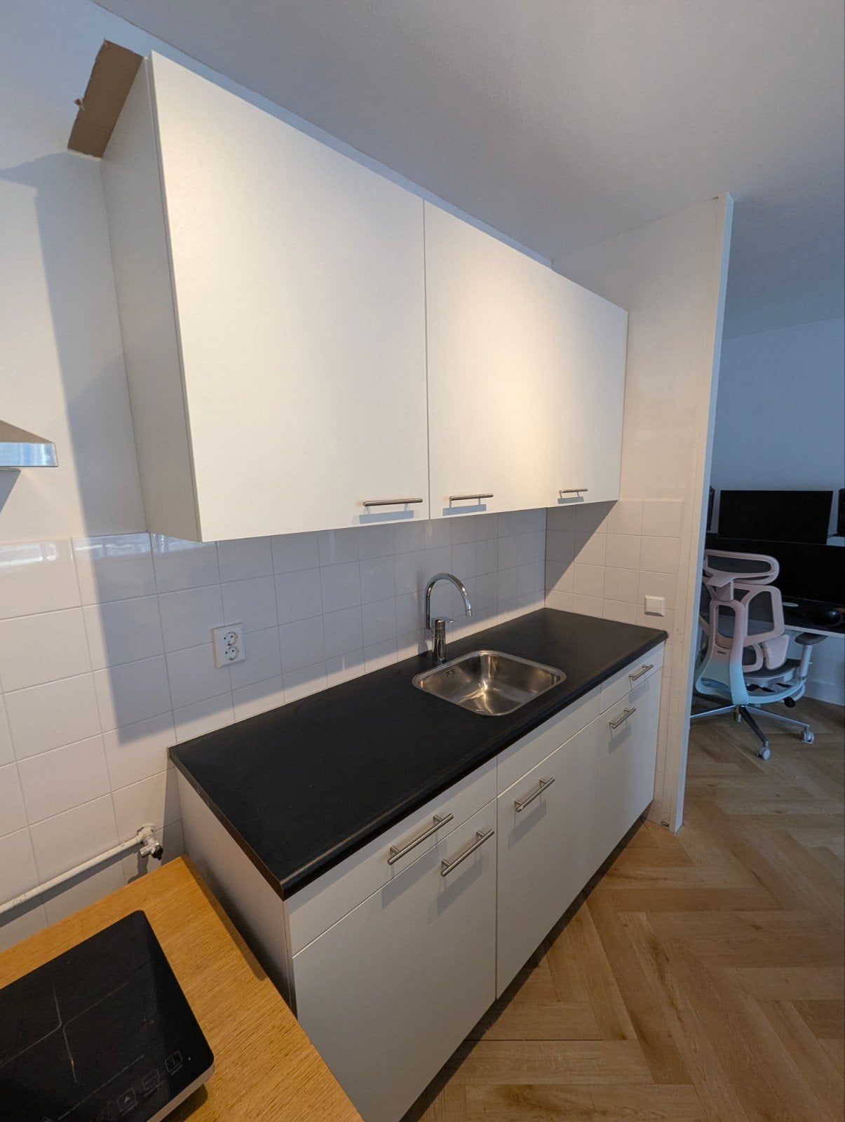 Complete small kitchen, Ophalen, Gebruikt, 100 tot 150 cm, Wit