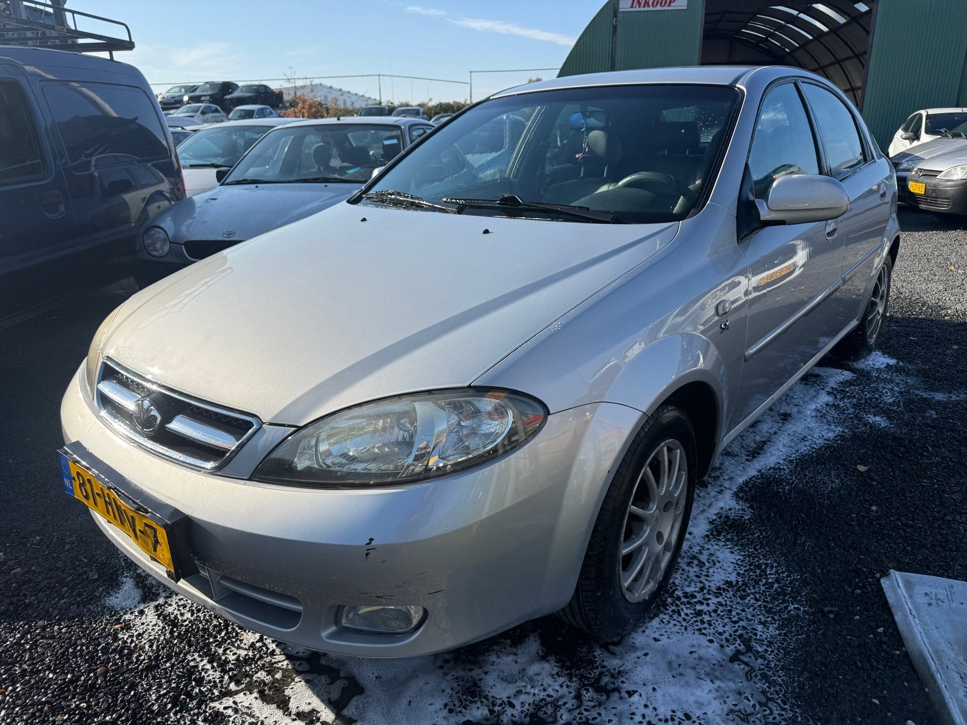 Daewoo Lacetti 1.4-16V Spirit met airco , export handel apk, Auto's, Voorwielaandrijving, Lacetti, Elektrische ramen, 610 kg