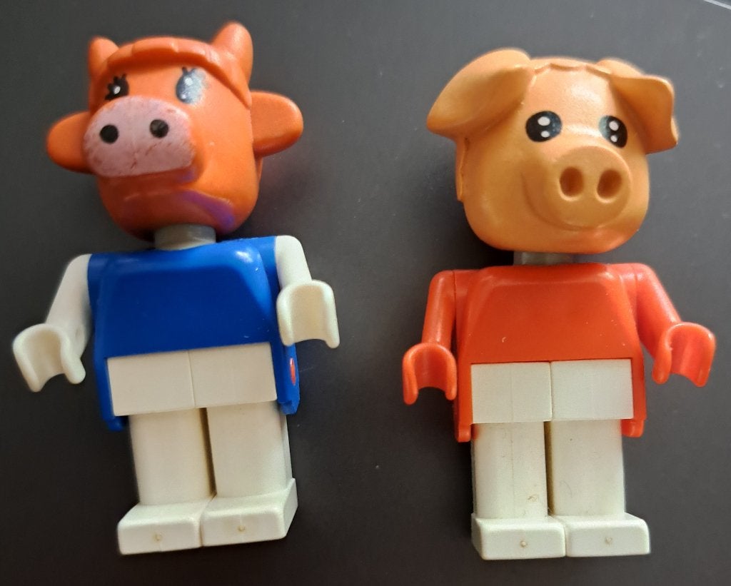 Vintage: Lego MINIFIGUURTJES (gebruikt, maar .....), Ophalen of Verzenden, Zo goed als nieuw