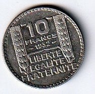 10  francs  1932  Frankrijk. km. 878, Ophalen of Verzenden, Frankrijk, Losse munt, Zilver