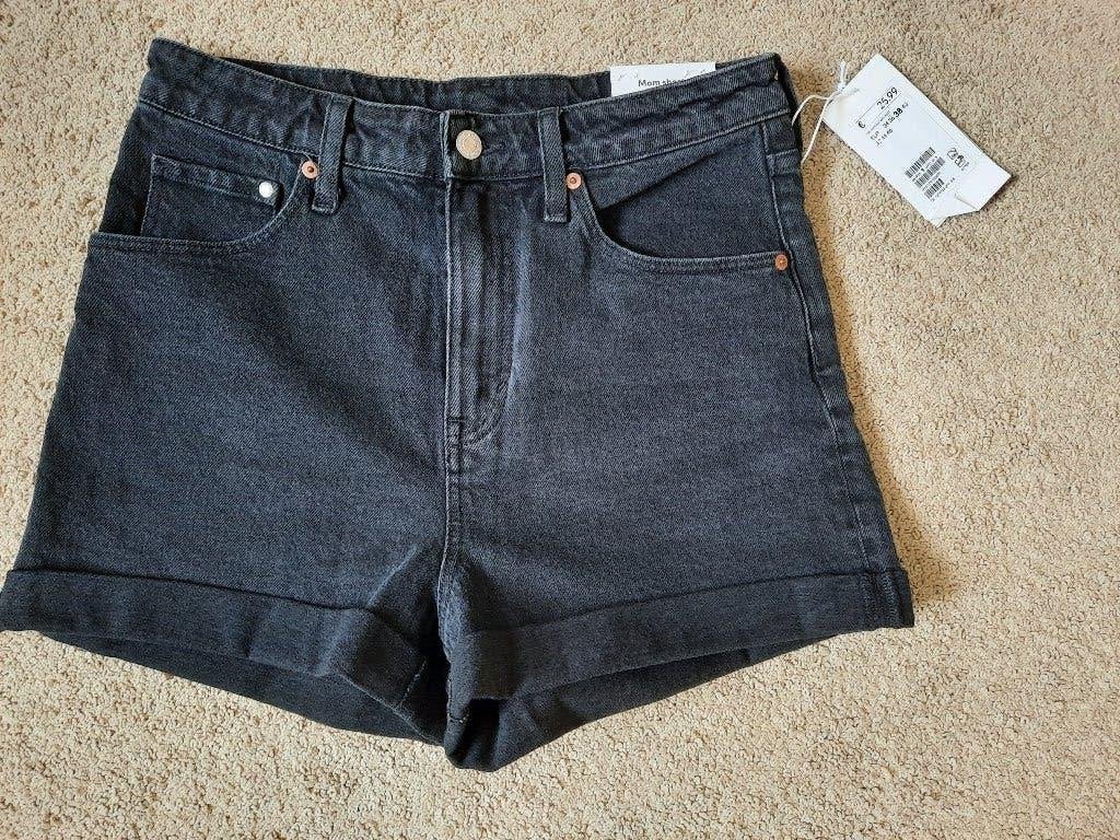 ZWARTE  DENIM SHORT, H&M, Zwart, Nieuw, Ophalen of Verzenden