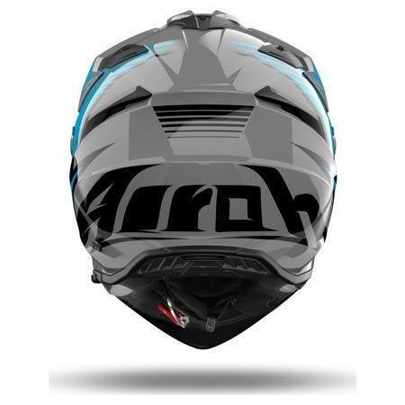 Airoh Bandit Spicy Integraalhelm, Grijs-Blauw, Motoren, Ophalen of Verzenden, Nieuw met kaartje