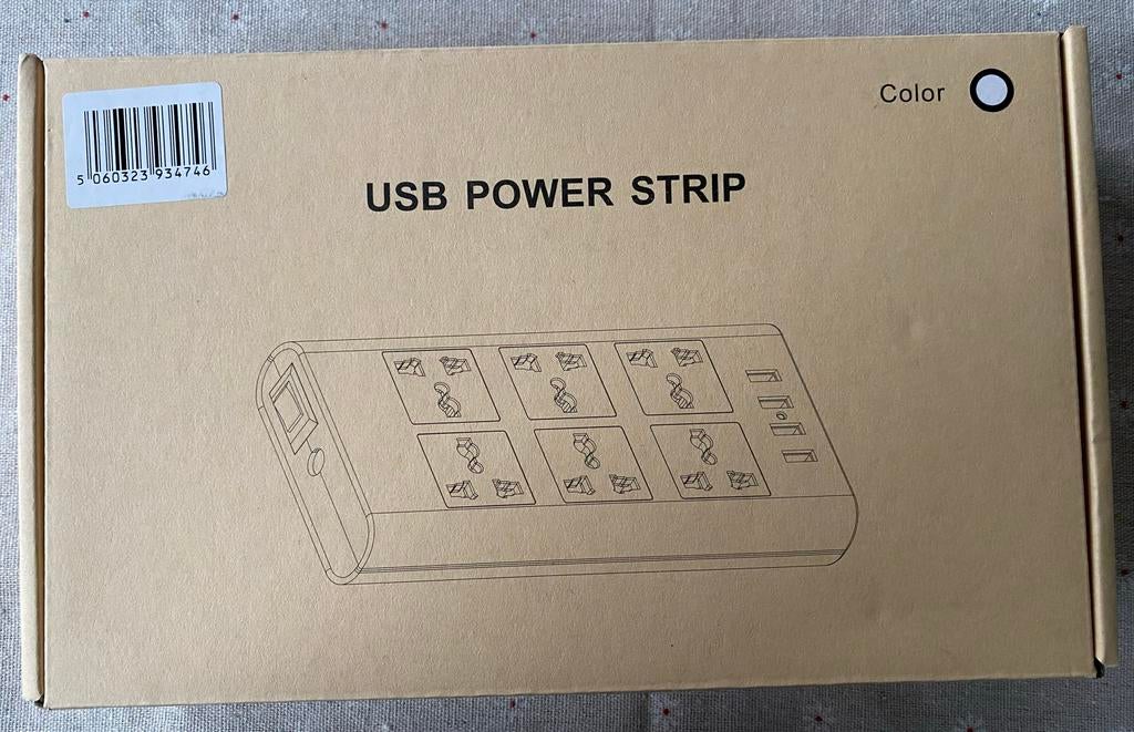 MutecPOWER USB Power Strip - internationaal en USB, Ophalen of Verzenden, Nieuw, Stopcontact