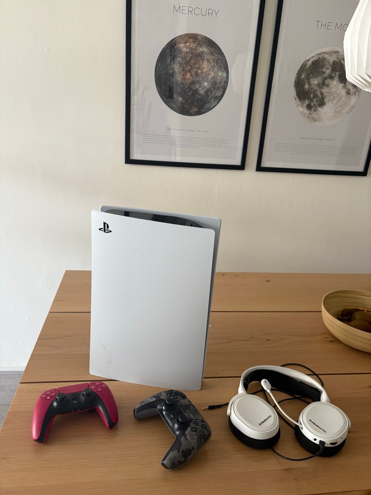 Playstation 5 digital Edition met 2 controllers en headset, Ophalen of Verzenden, Zo goed als nieuw, Playstation 5