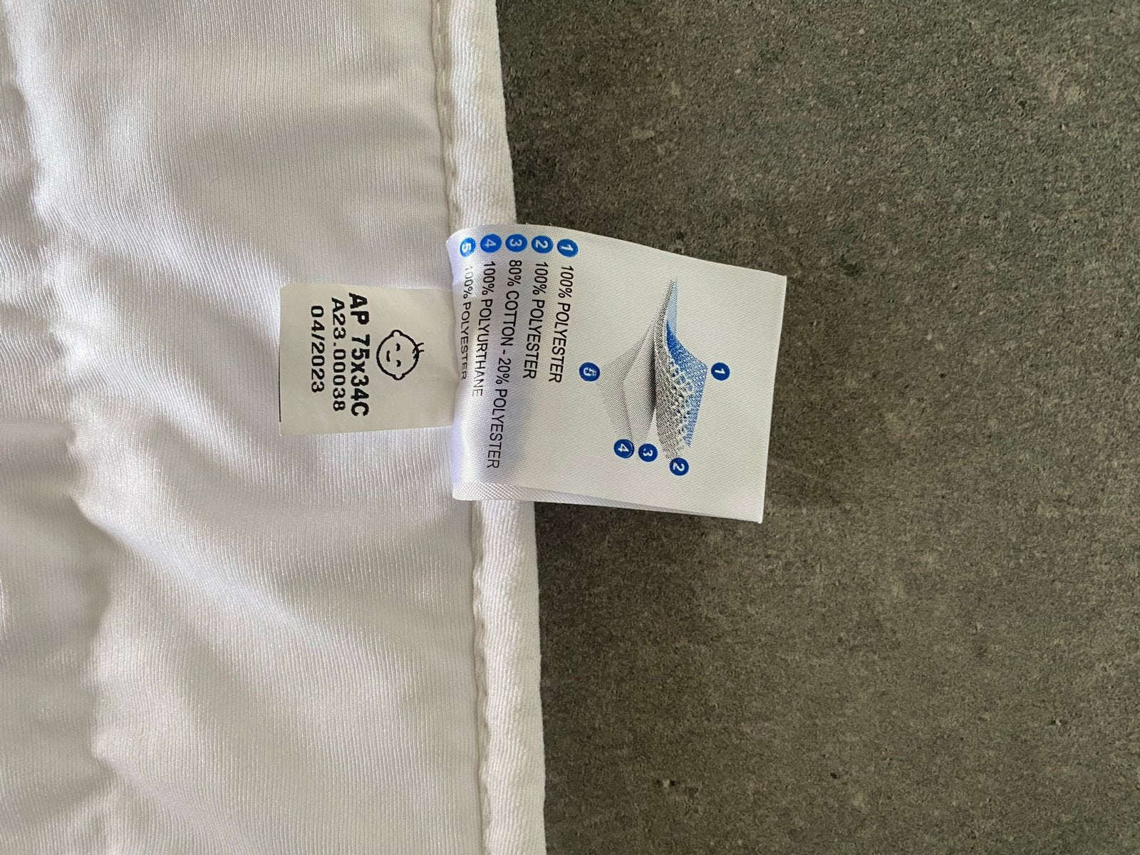 Aerosleep matrastopper 75x34cm, Kinderen en Baby's, Matrasbeschermer, Ledikant, Ophalen of Verzenden, Zo goed als nieuw