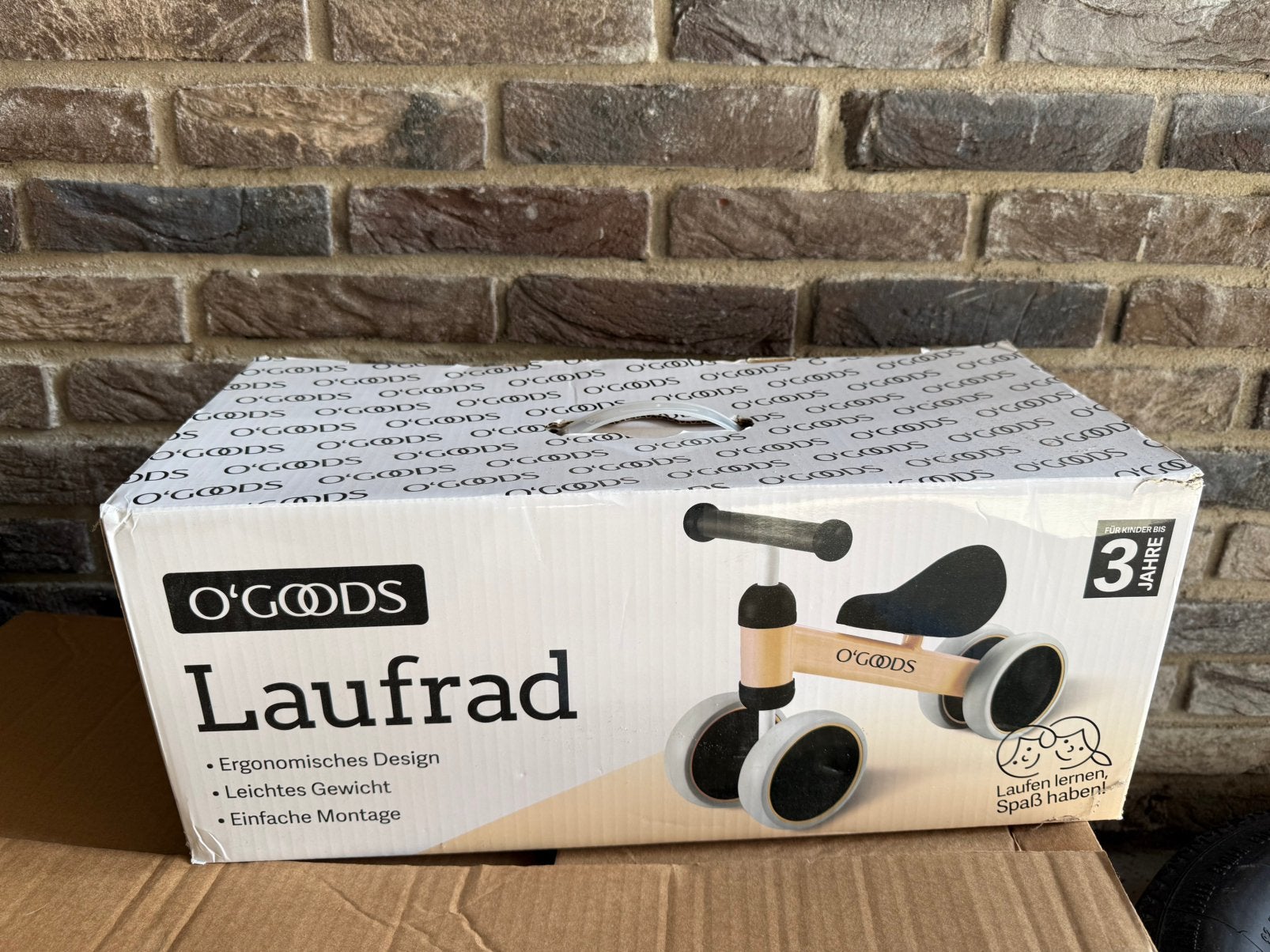 Nieuw in doos o’goods loopfiets, Kinderen en Baby's, Speelgoed | Buiten | Voertuigen en Loopfietsen, Ophalen, Zo goed als nieuw