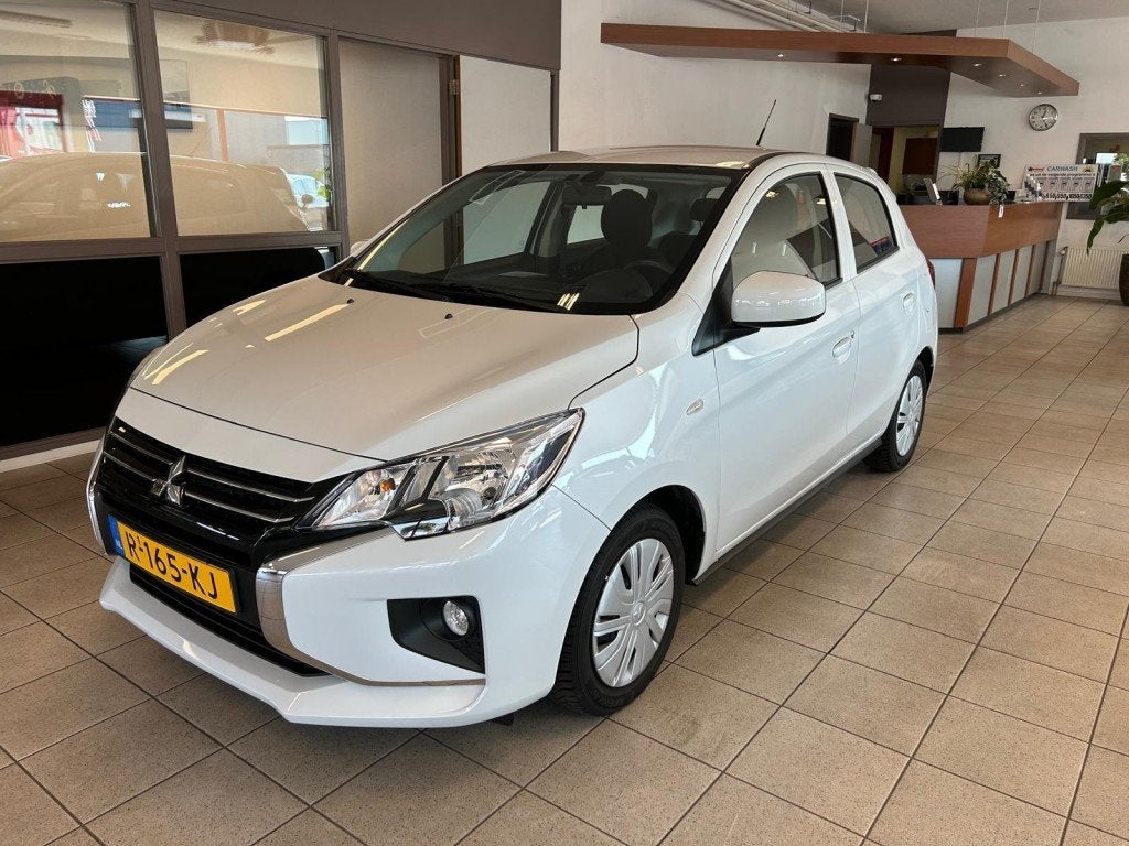 Mitsubishi SPACE STAR 1.2 CONNECT+, Auto's, Voorwielaandrijving, Start-stop-systeem, Wit, Origineel Nederlands