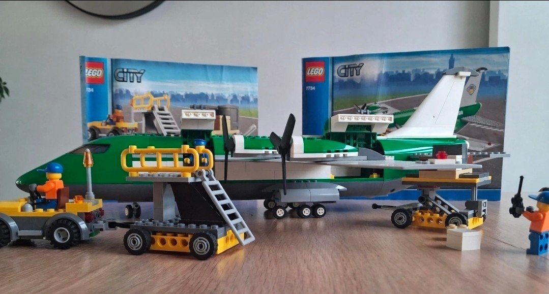 LEGO City Vliegtuig 7734 met handleidingen, Ophalen of Verzenden