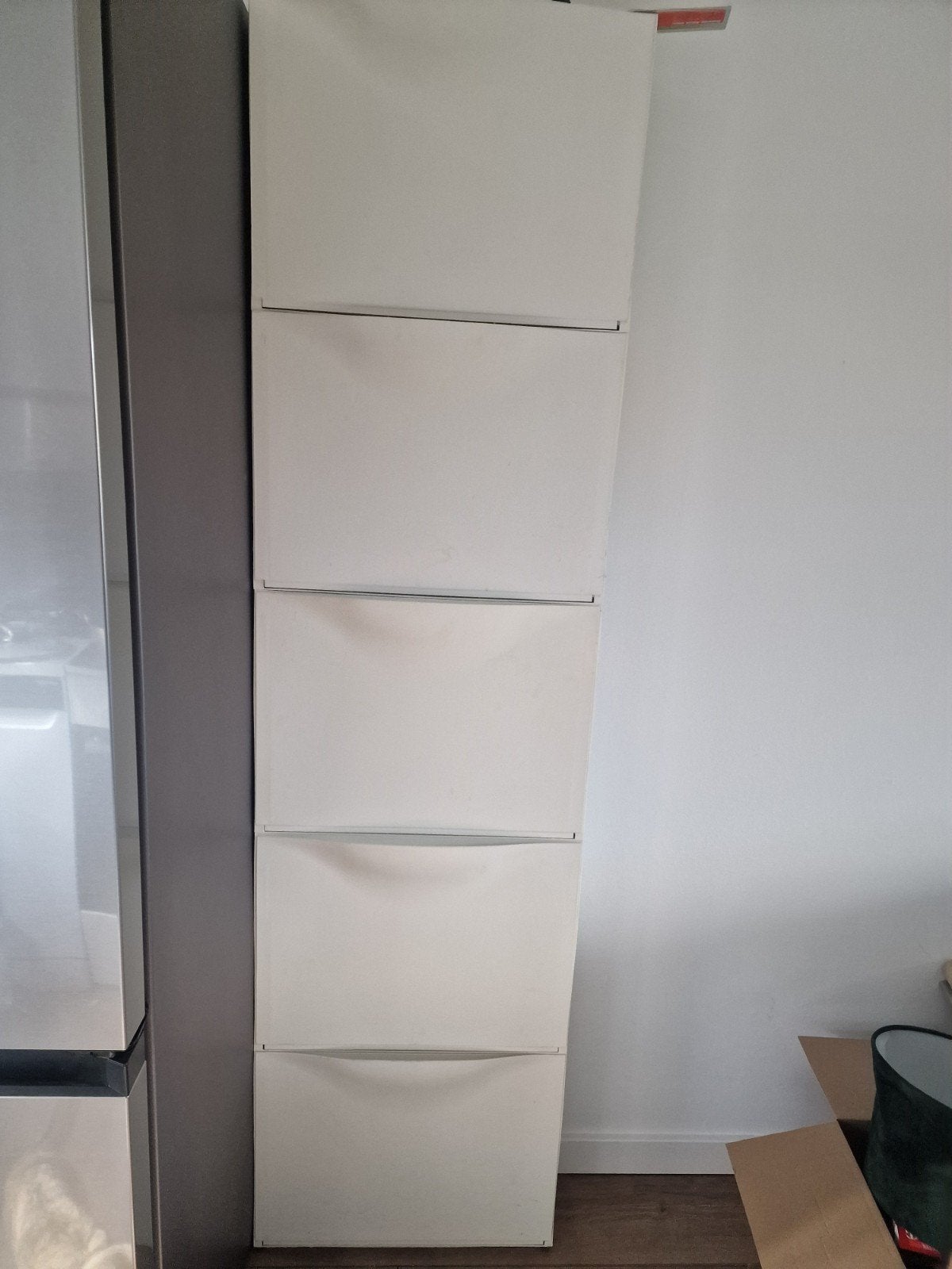 trones schoenenkast wit 5 stuks, Ophalen