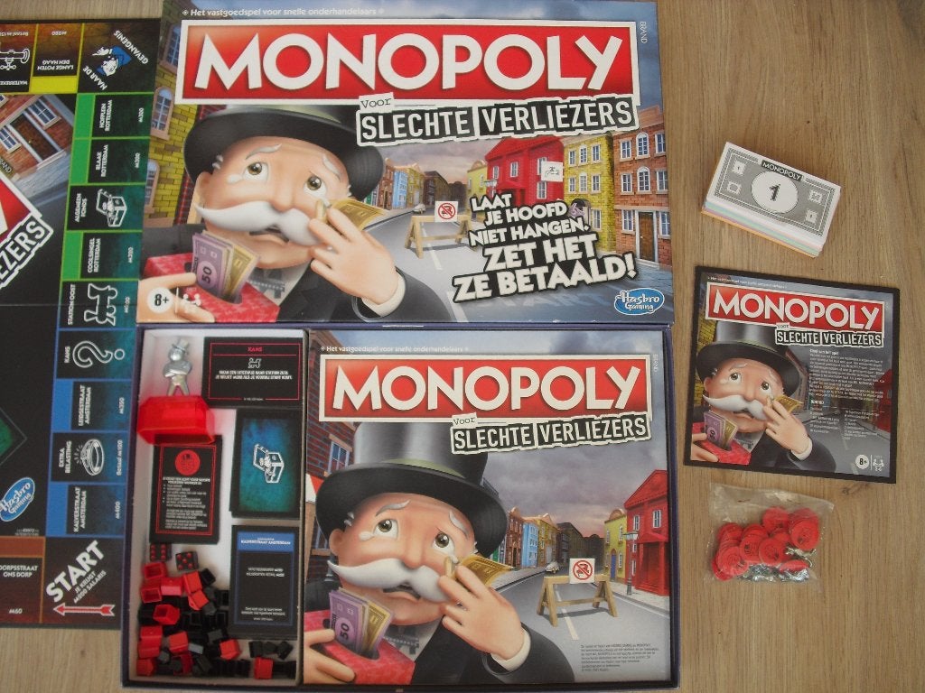 Monopoly voor slechte verliezers compleet & als nieuw, Hobby en Vrije tijd, Drie of vier spelers, Ophalen of Verzenden, Zo goed als nieuw