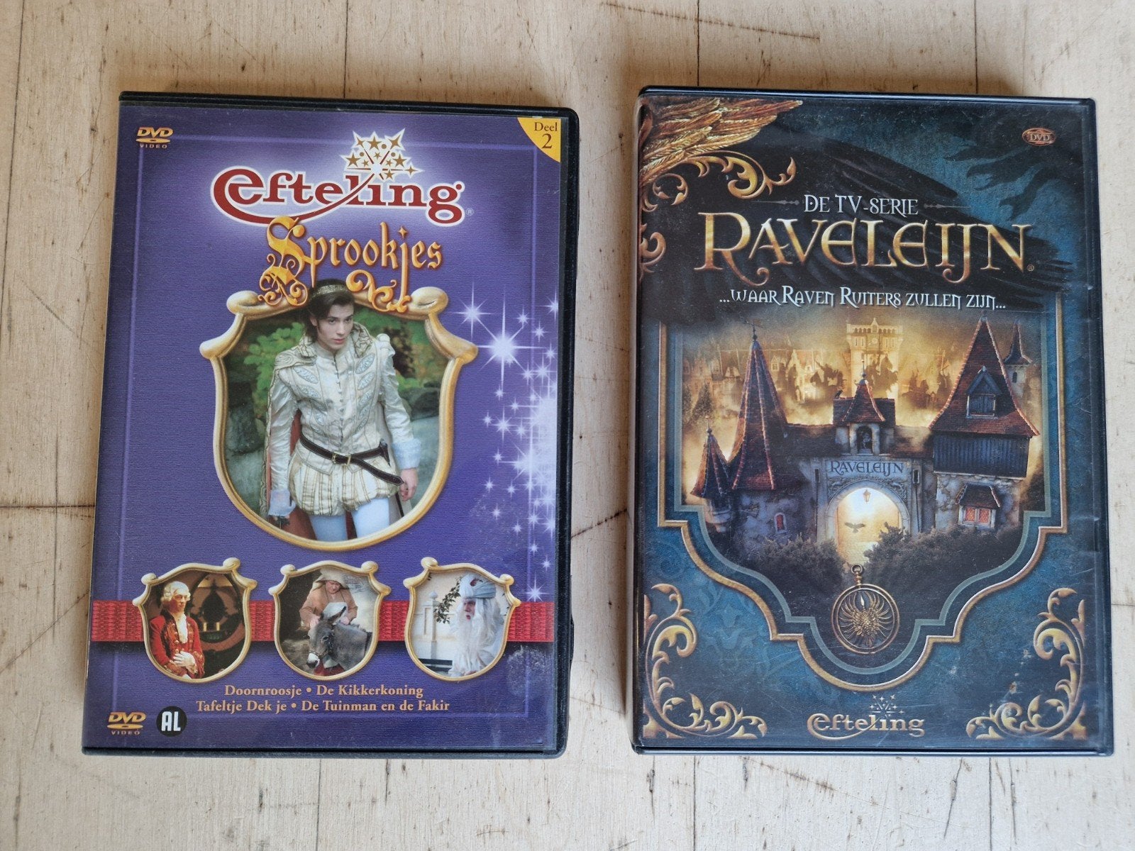 Efteling Sprookjes en Raveleijn DVD's - 2-delige set, Ophalen, Alle leeftijden, Tv-serie, Nederlands
