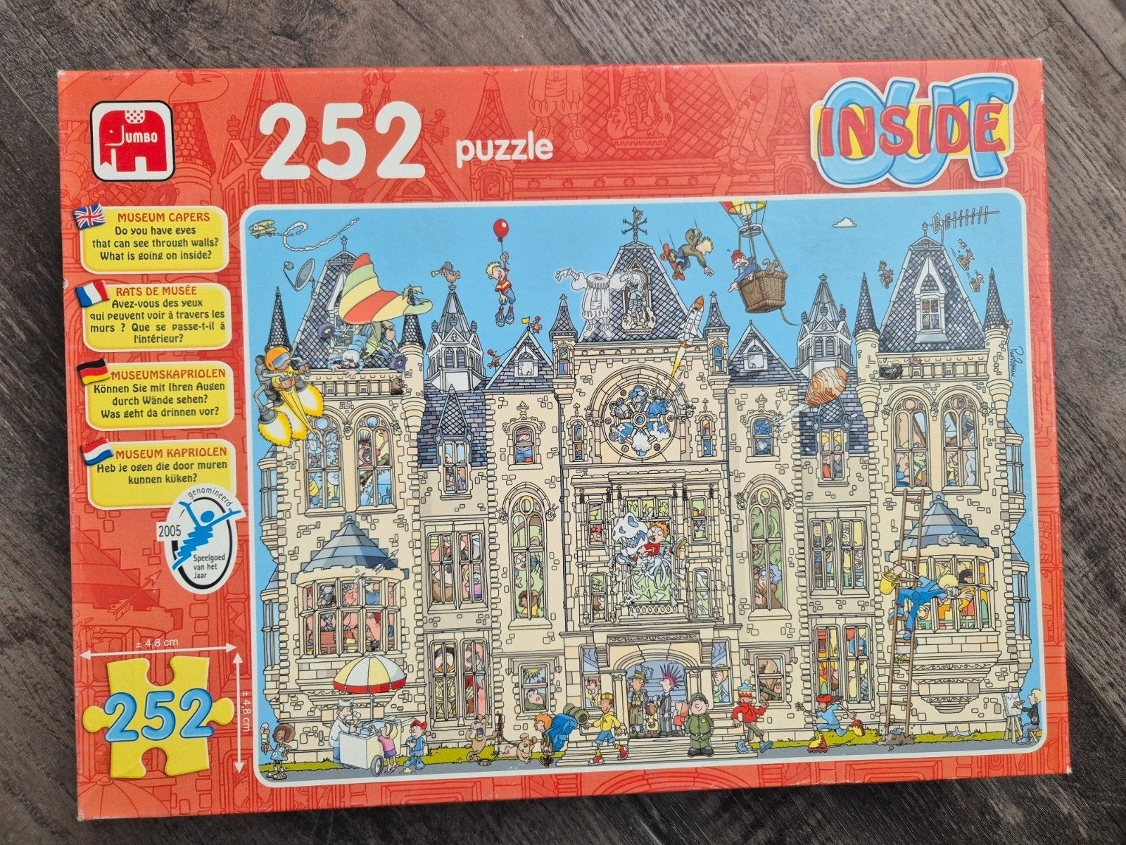 Jumbo Inside Puzzel Kasteel & Boot 252 stukjes, Ophalen, Minder dan 500 stukjes, Gebruikt, Legpuzzel