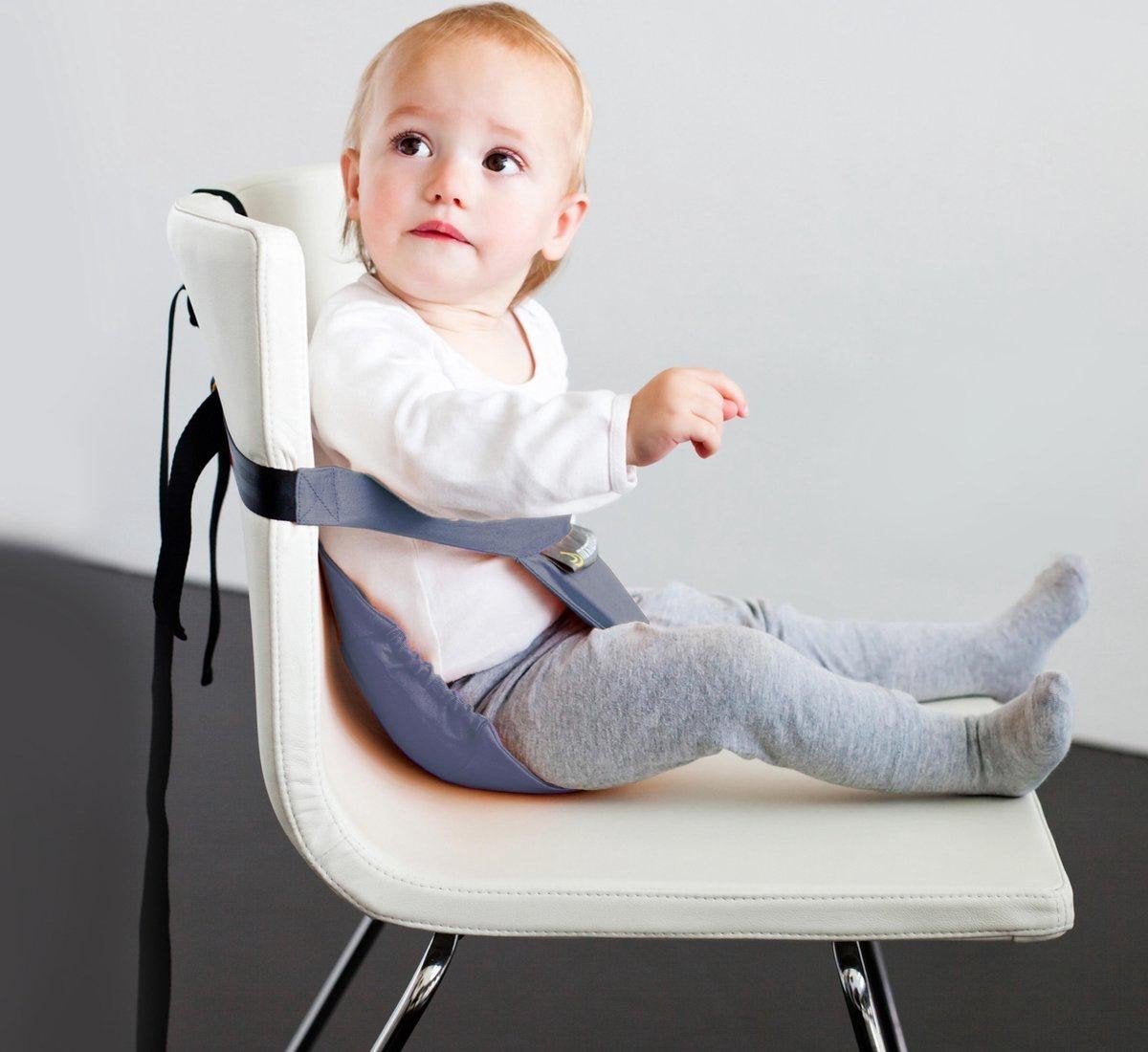 Minimonkey Mini Chair - Draagbare Kinderstoel Grijs, Ophalen, Zo goed als nieuw, Overige typen, Gordel(s)