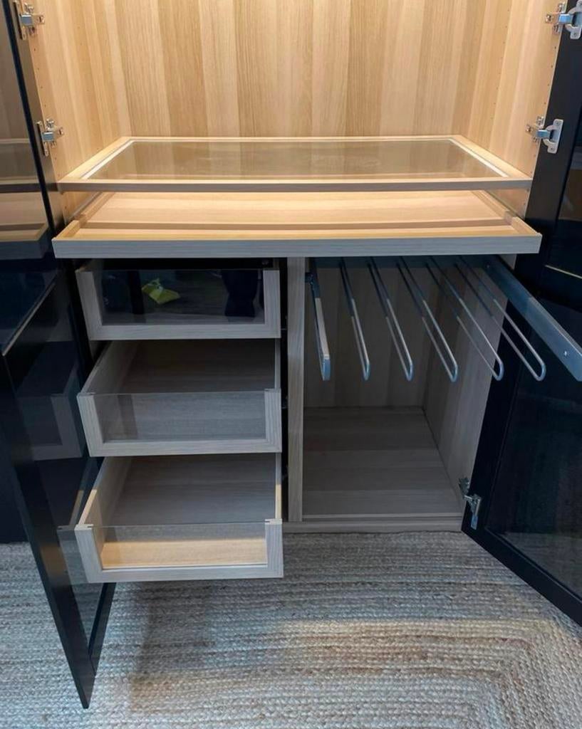 Ikea pax eiken en grijs kleur lades en manden komplement, Ophalen of Verzenden