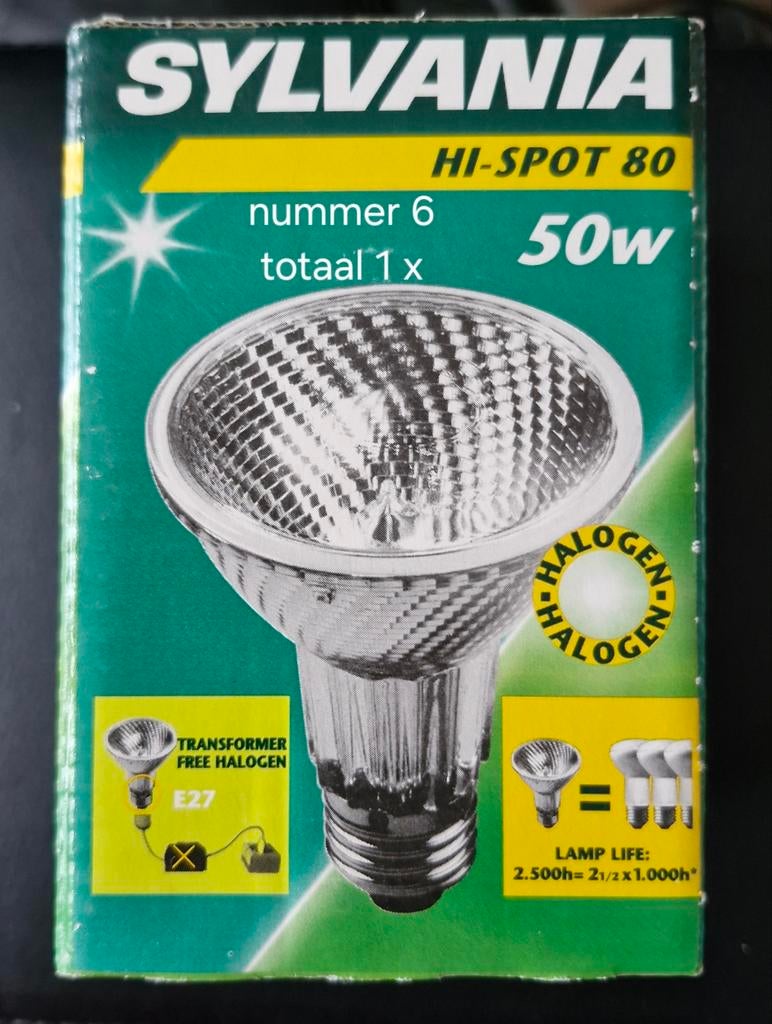 Nr. 6, 7 en 8 Sylvania lampen, Ophalen of Verzenden, Nieuw, E27 (groot), Overige typen