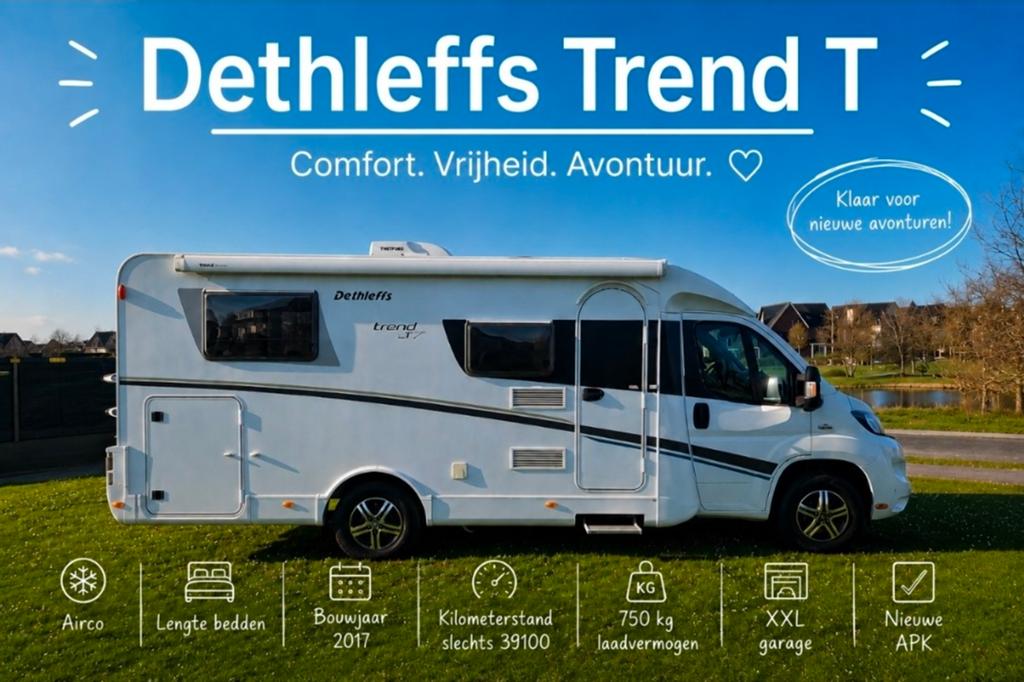 Dethleffs Trend St 6617/Fiat Ducato/Lengtebedden/Airco/Top!, Standaard zit, Ringverwarming, Fiat, Airbags