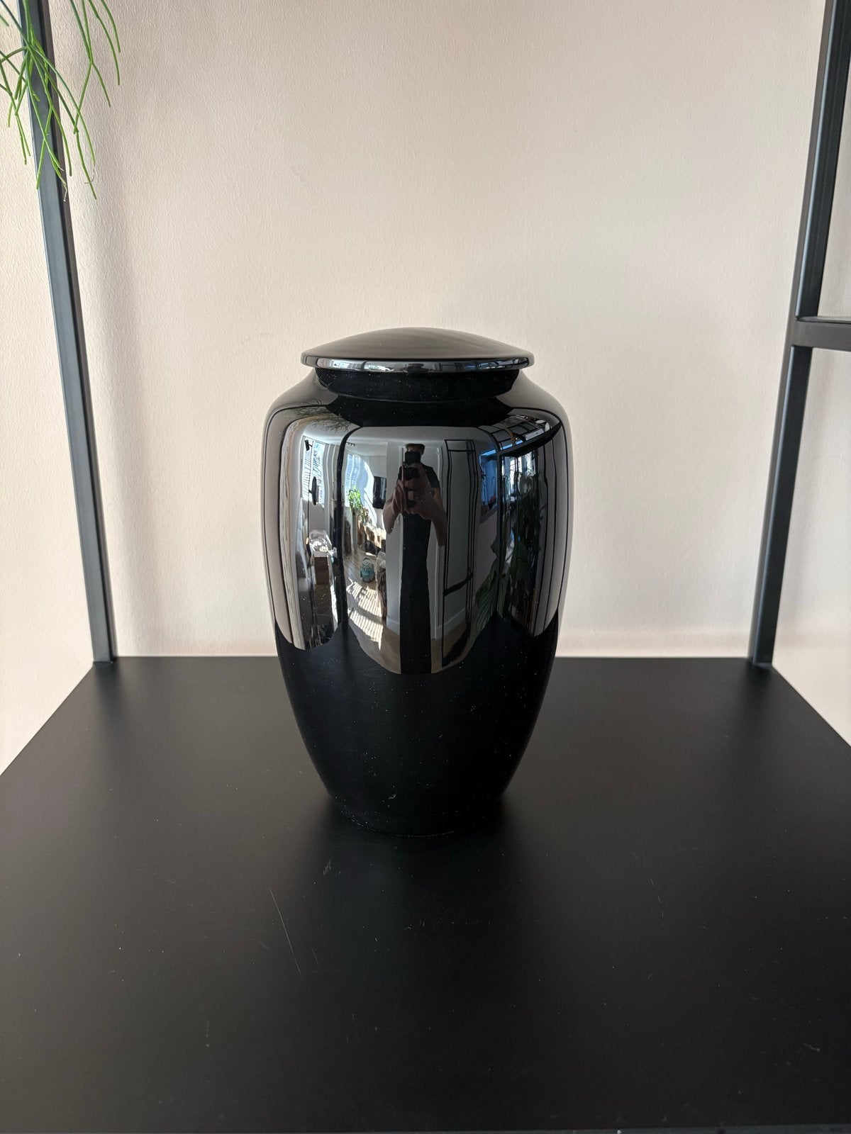 Zwarte urn voor as - 3,5 liter, Ophalen of Verzenden