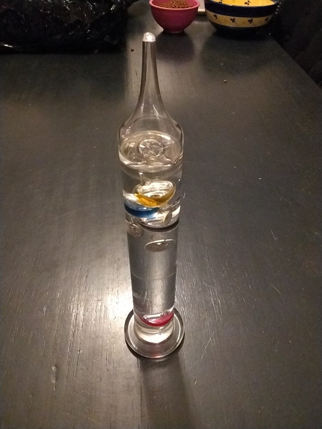 Galileo thermometer - Decoratieve en functionele blikvanger, Glas, Ophalen of Verzenden, Zo goed als nieuw, Overige merken