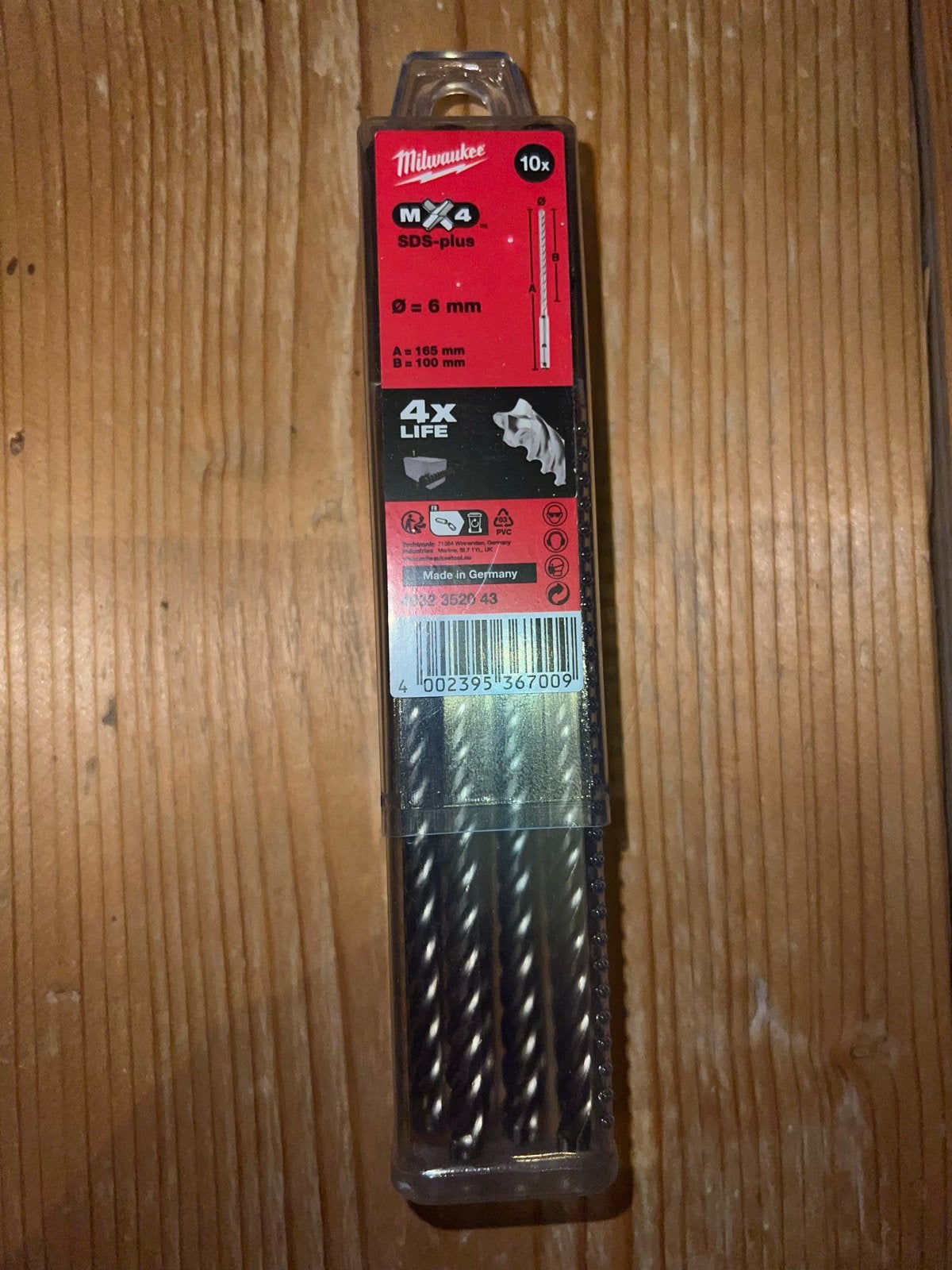 Milwaukee MX4 SDS Plus Betonboren 6mm Set 10x Nieuw!, Doe-het-zelf en Verbouw, Gereedschap | Boormachines, Ophalen of Verzenden