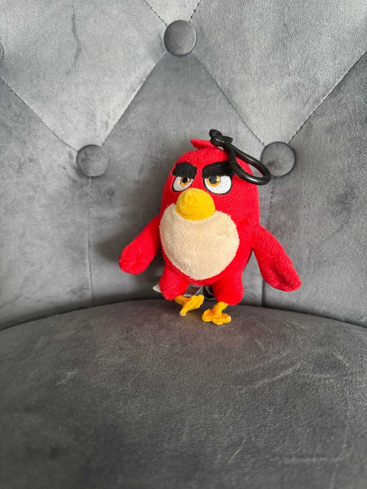 Angry Birds Red knuffel sleutelhanger, Gebruikt, Overige merken, Overige typen, Ophalen of Verzenden