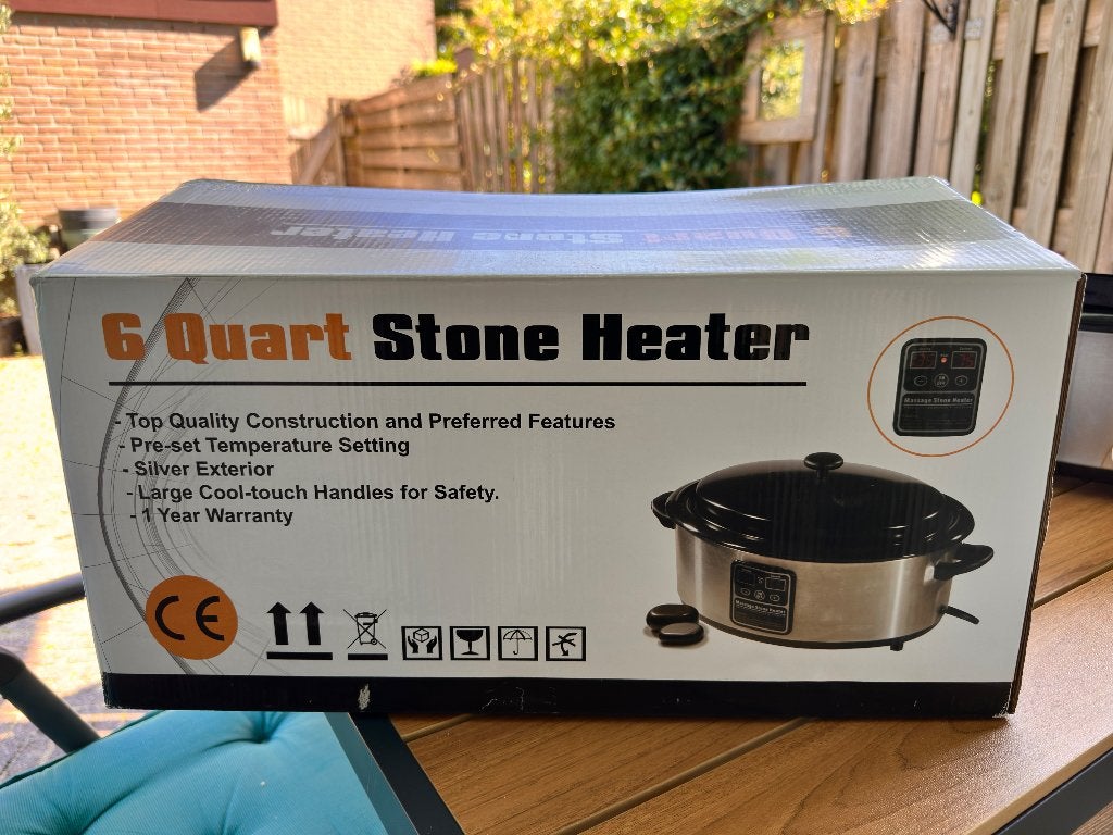Hotstone heater incl hot stones, Ophalen of Verzenden, Zo goed als nieuw, Hotstone