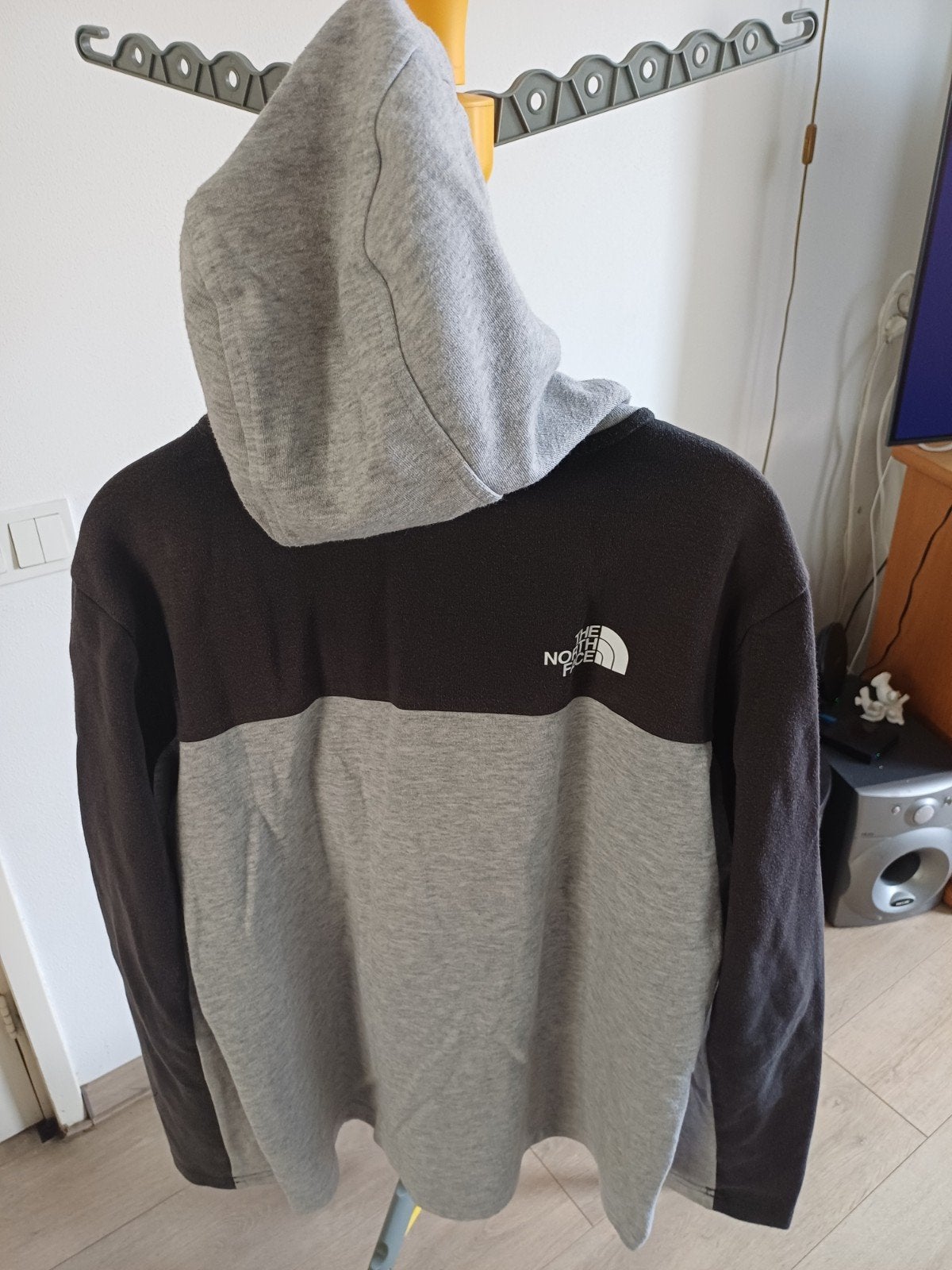 The North Face Hoodie - Grijs/Zwart - Maat L/G, Ophalen of Verzenden, Zo goed als nieuw, Jongen, Overige typen