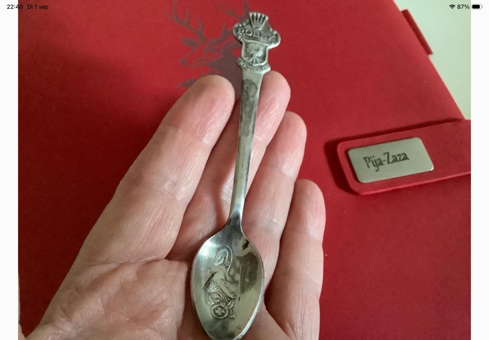 Vintage Rolex Buscherer of Zwitserland verzilverde lepel, Verzenden
