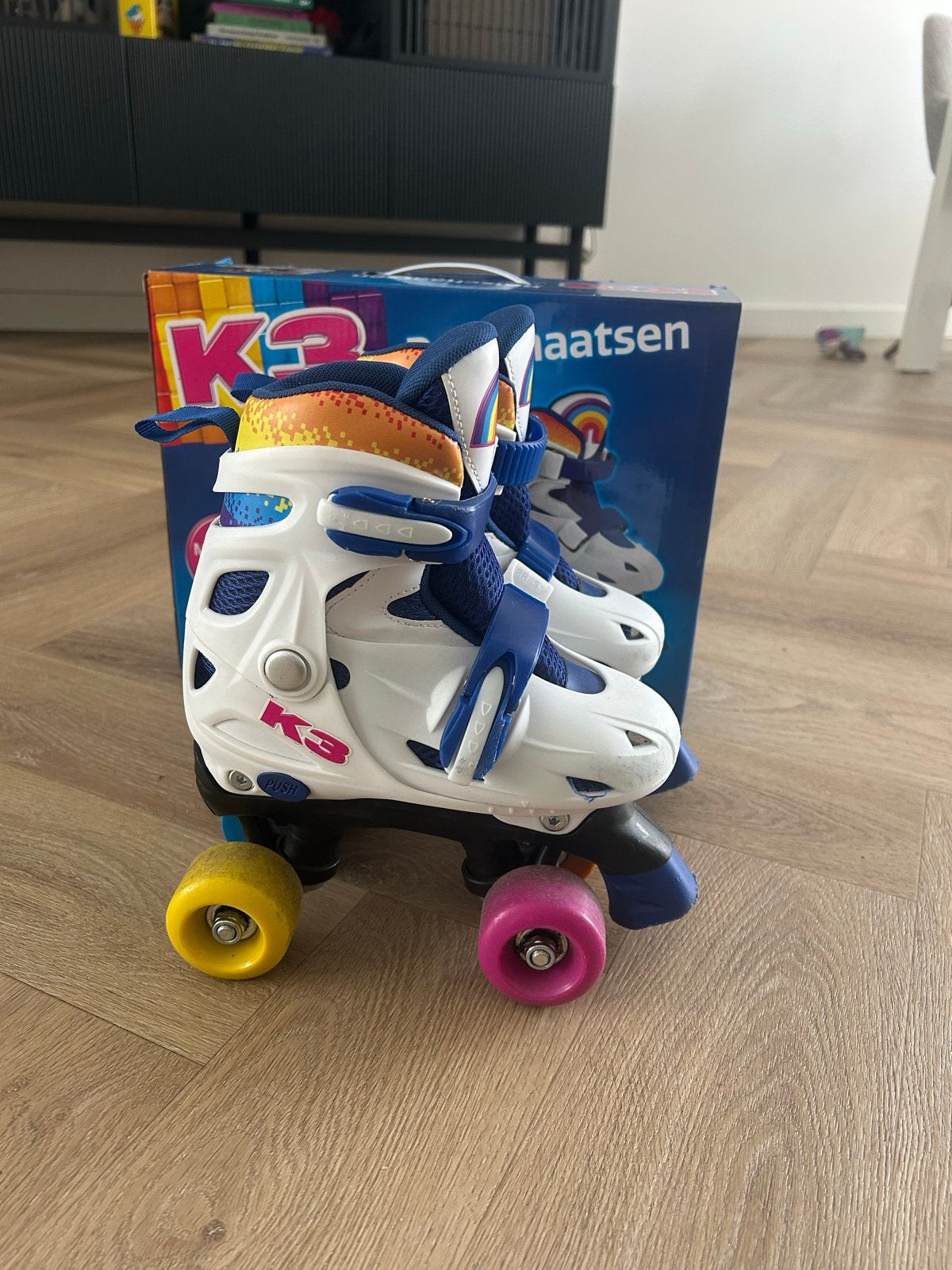 K3 Rolschaatsen - Verstelbaar Maat 30-33, Ophalen of Verzenden, Verstelbaar, Gebruikt, Kinderen