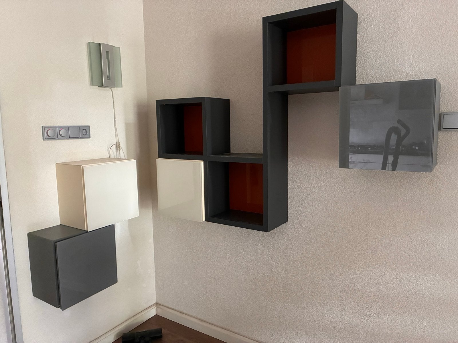 Lago kubussen - Moderne wandmeubels, Ophalen, Overige materialen, Gebruikt, Minder dan 150 cm