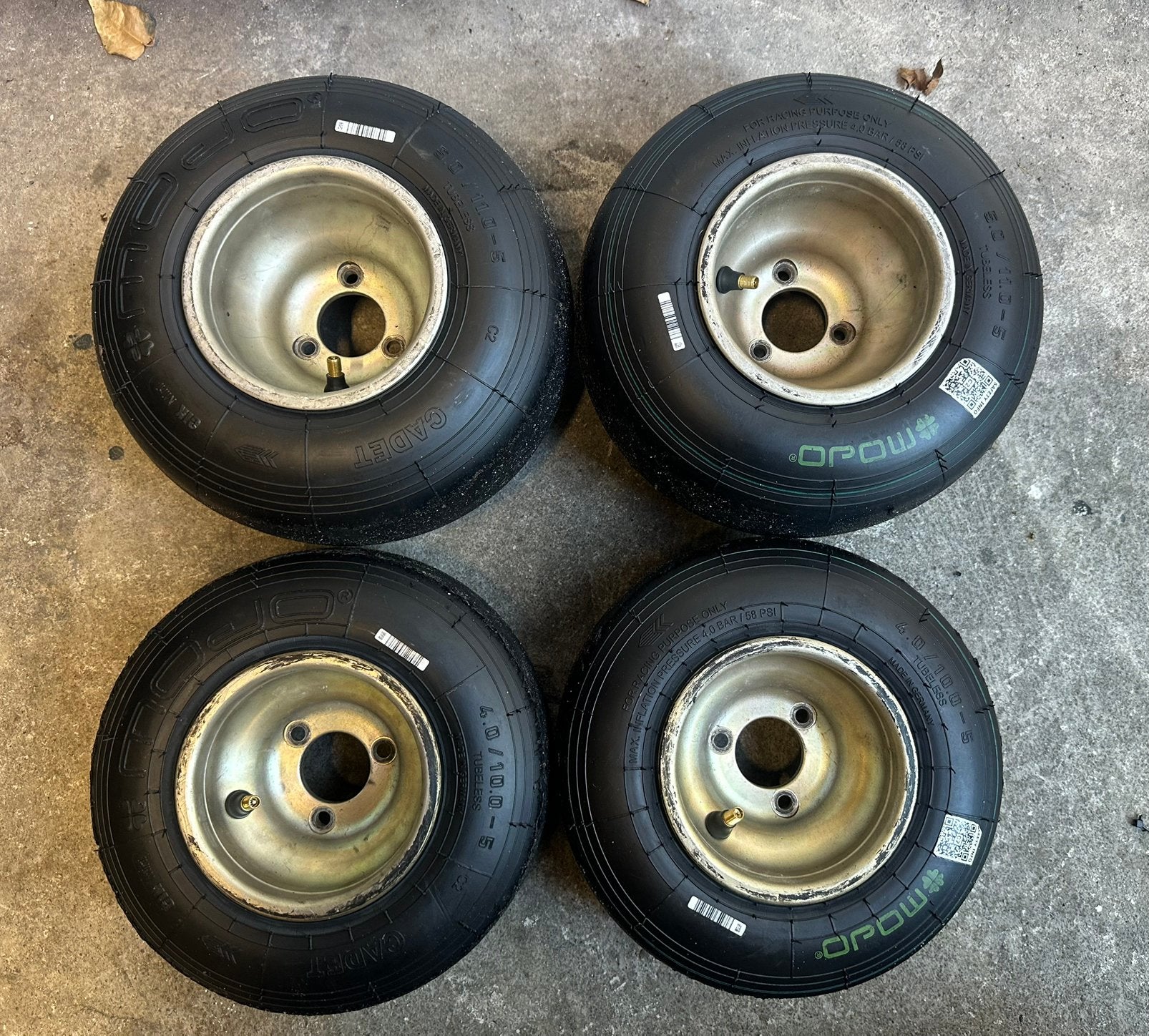 Set OTK MXC Magnesium velgen (mini), Sport en Fitness, Ophalen, Zo goed als nieuw, Onderdelen Kart