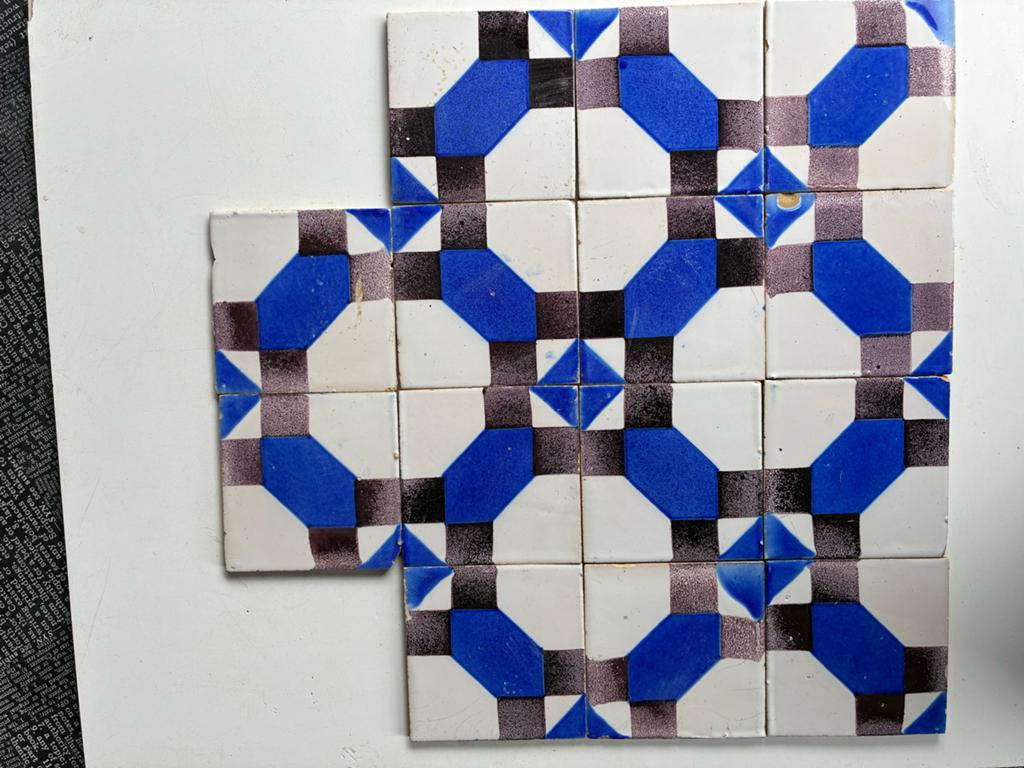 Antieke wandtegels 13x13 cm  Van Hulst, Ophalen of Verzenden