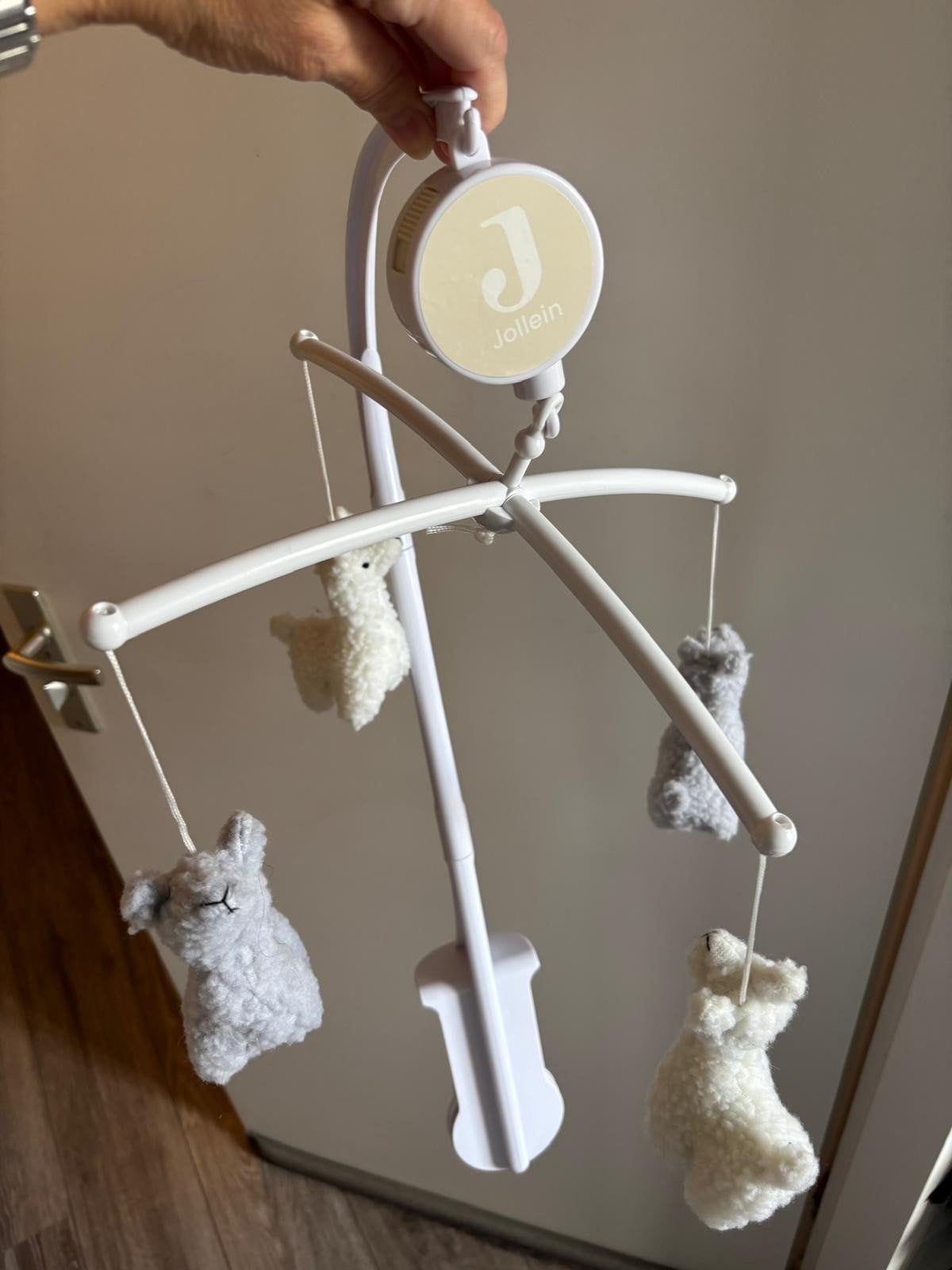 Jollein Muziekmobiel met Lama's, Kinderen en Baby's, Ophalen of Verzenden, Zo goed als nieuw