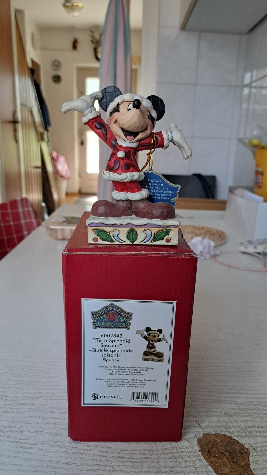 Disney Traditions Mickey Mouse Kerstbeeldje - Nieuw, Verzamelen, Ophalen, Nieuw