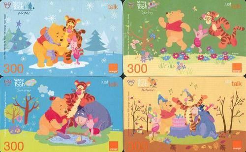 Disney " Winnie The Pooh " ( set 1 ), Ophalen of Verzenden, Winnie de Poeh of vrienden, Gebruikt, Beeldje of Figuurtje