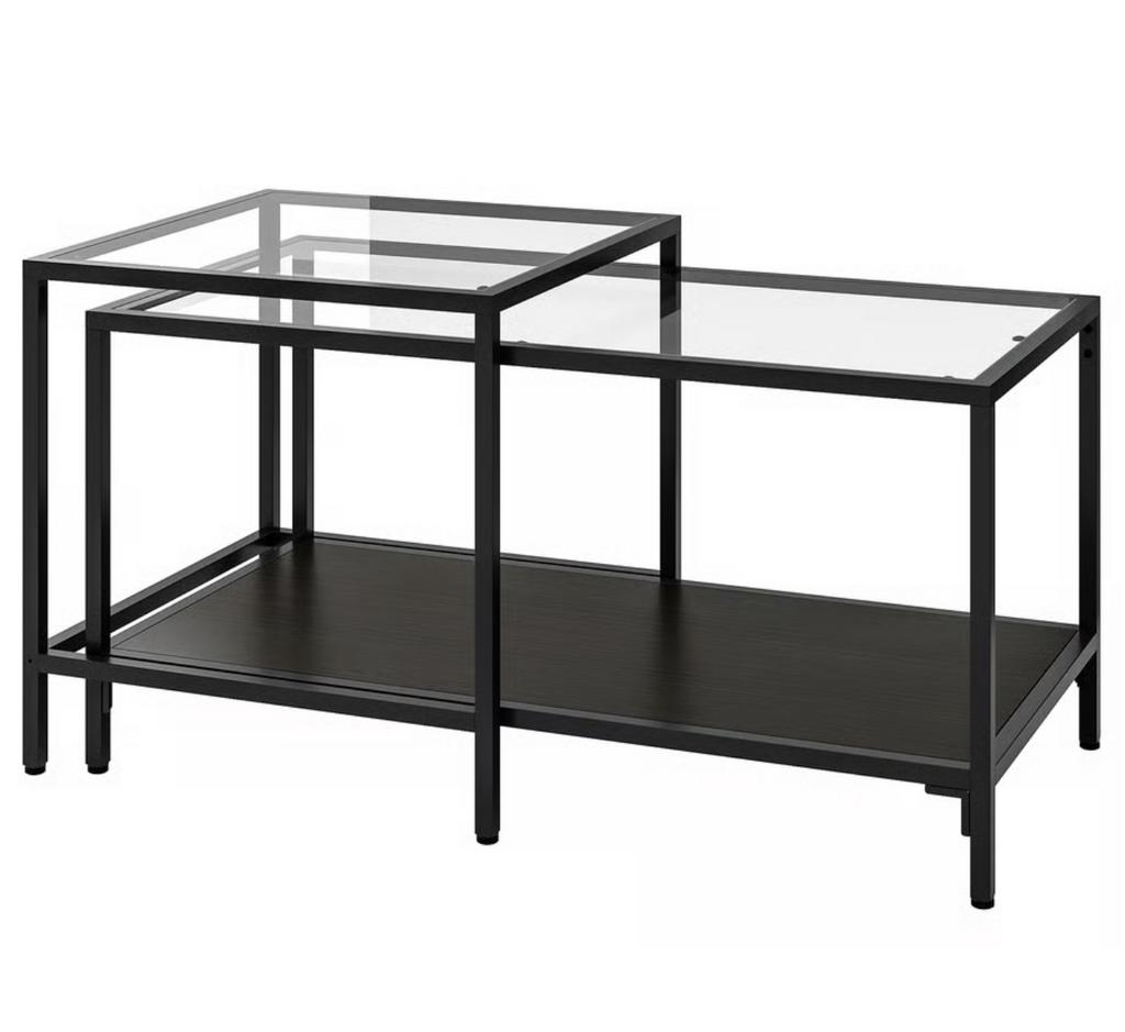 Salontafel bijzettafel set van 2 tafel, Ophalen, 50 tot 100 cm, Rond, Zo goed als nieuw