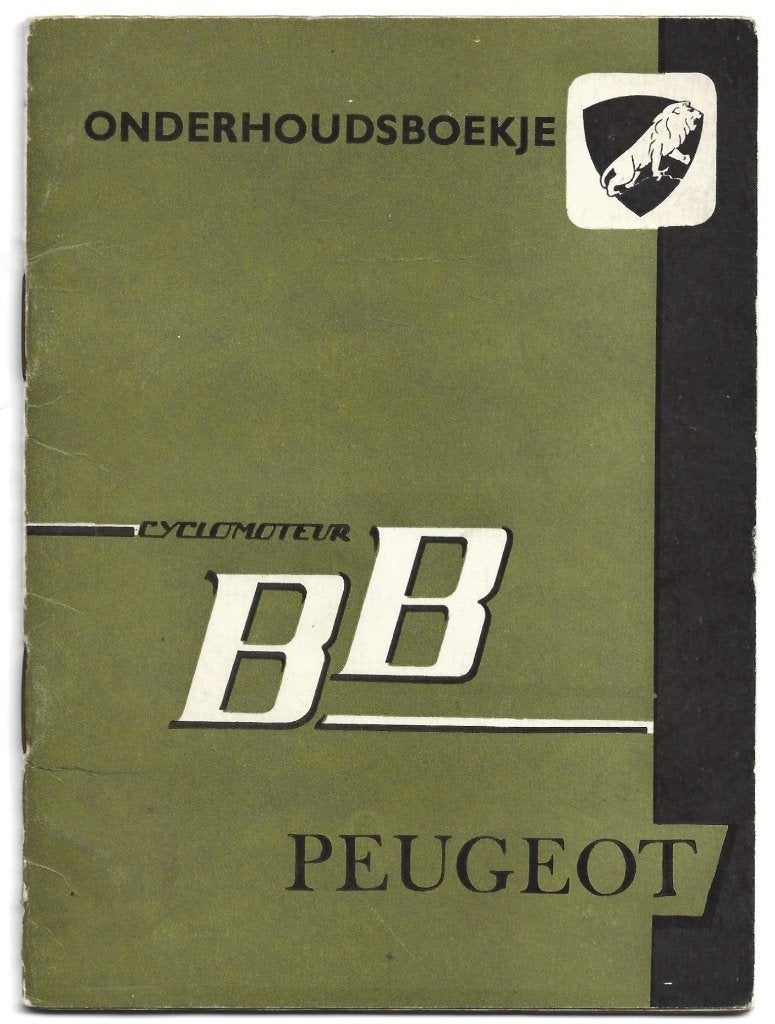 Peugeot BB handleiding instructieboek bromfiets (5181z), Fietsen en Brommers, Verzenden, Zo goed als nieuw