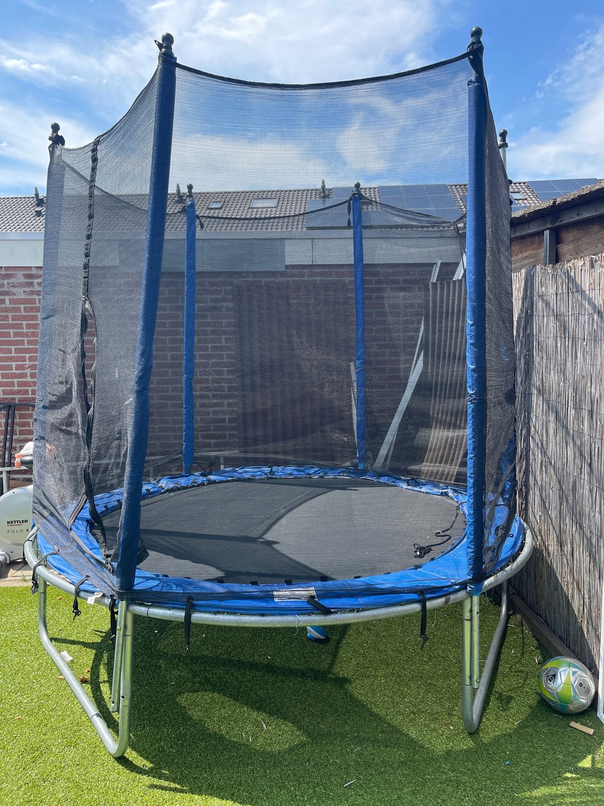 Trampoline met veiligheidsnet - Gebruikt, Ophalen, Gebruikt