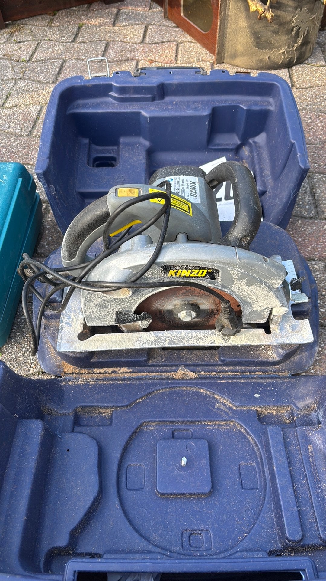 Kinzo hand cirkelzaag, Ophalen, 1200 watt of meer, Cirkelzaag, 30 tot 70 mm