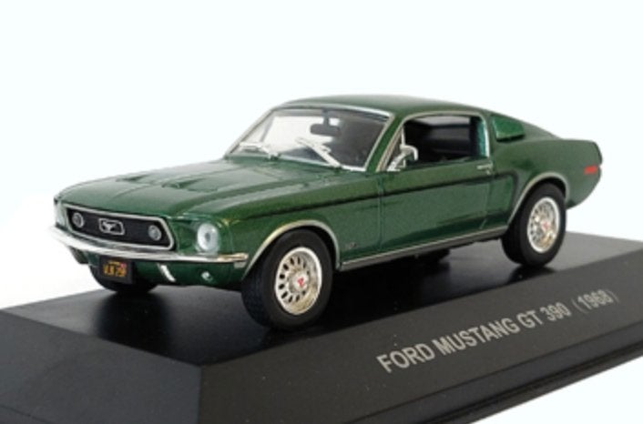 Ford Mustang GT 390 2+2 Fastback 1968 Groen schaal 1/43 IXO