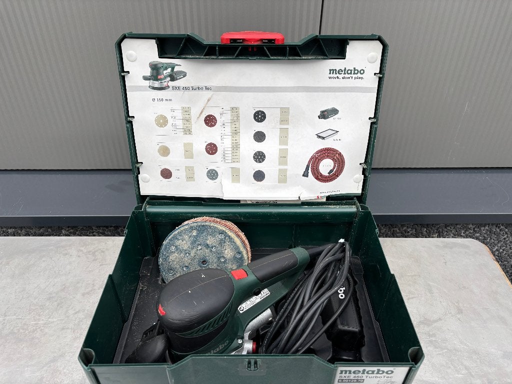 Metabo sxe 450 turbotec excenterschuurmachine in koffer, Info@metabo.nl, Gebruikt, Brabanthaven 11 3433 PJ Nieuwegein, Ophalen of Verzenden